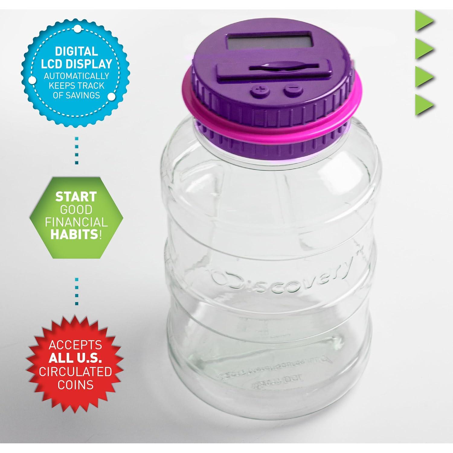 Tarro de Dinero Automático Discovery Kids Rosa 20.32 cm