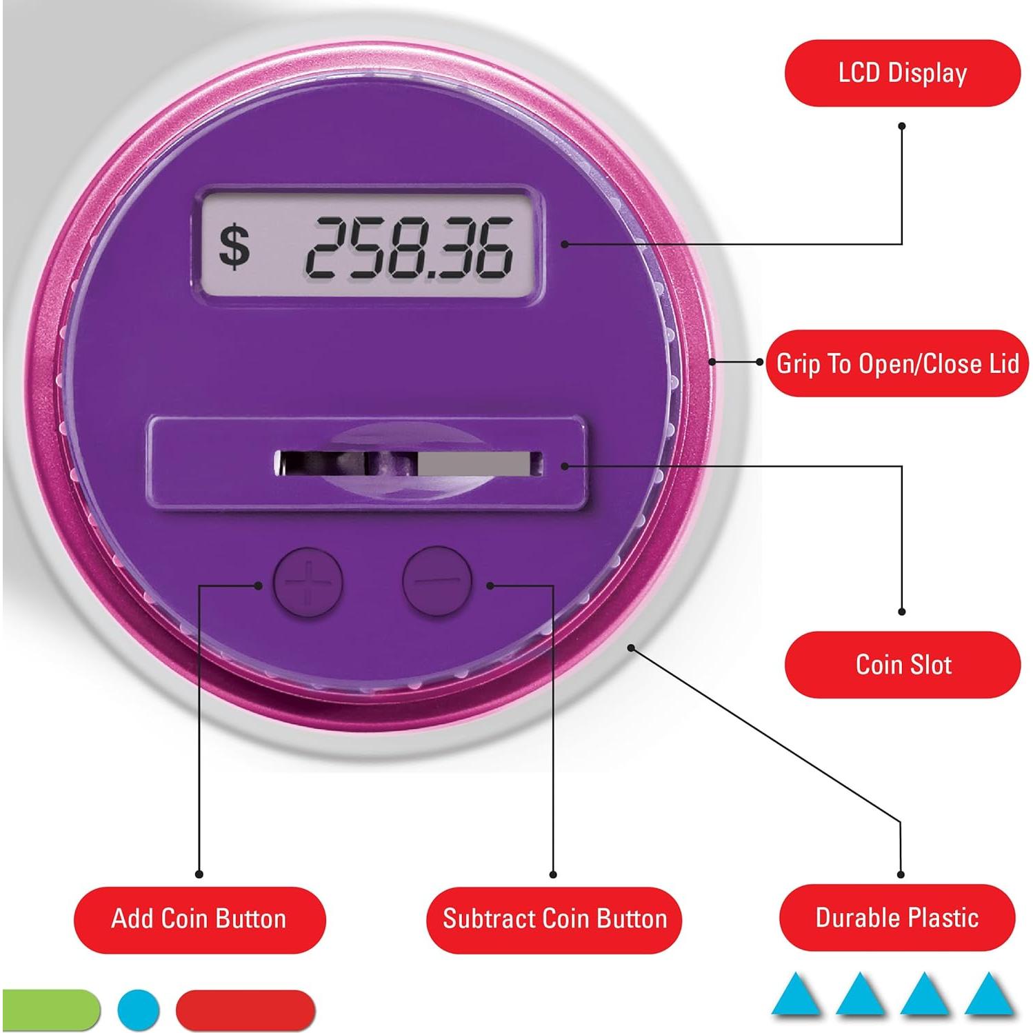 Tarro de Dinero Automático Discovery Kids Rosa 20.32 cm