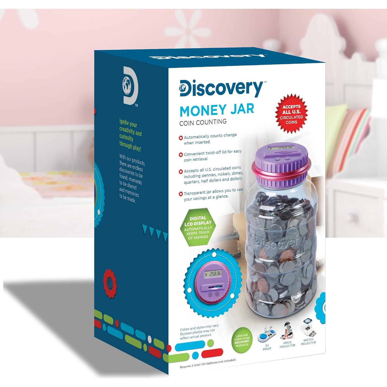 Tarro de Dinero Automático Discovery Kids Rosa 20.32 cm