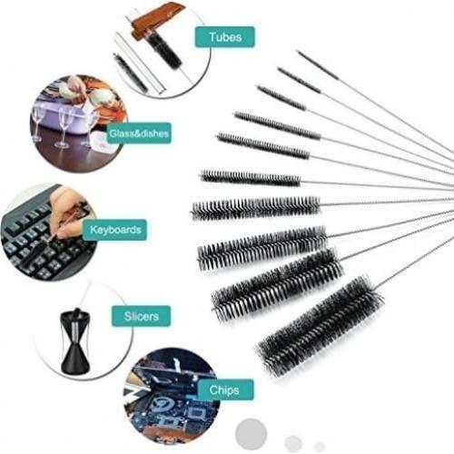 Kit de 10 Cepillos de Limpieza DECORA para Tubos y Pajitas