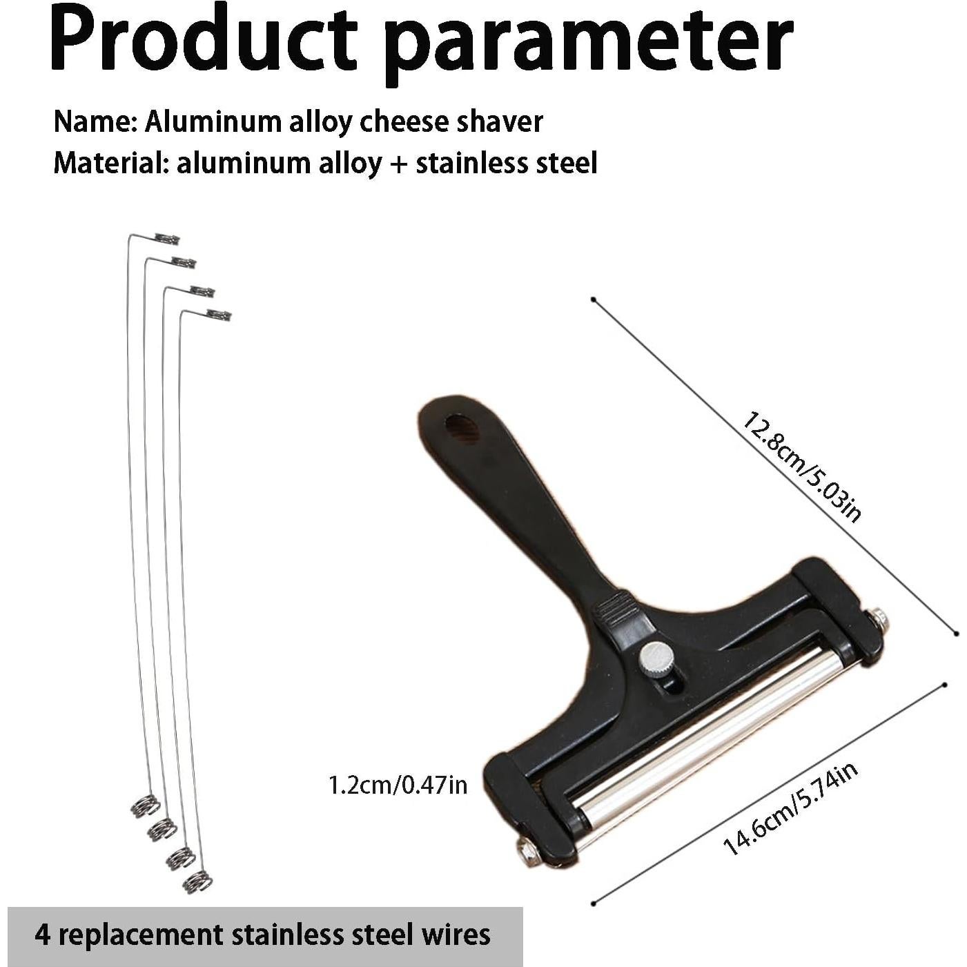 Cortador de Queso Ajustable Biunnru con 4 Cables Repuestos