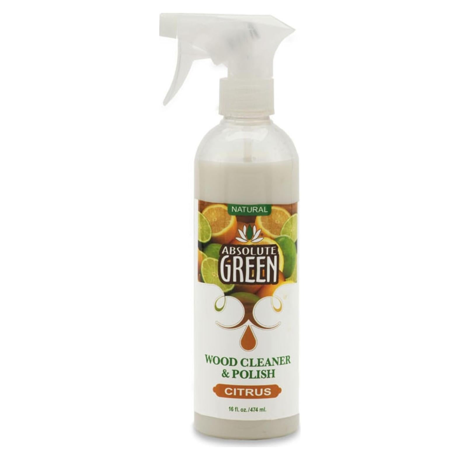 Limpiador y Pulidor de Madera Absolute Green 0.47 L Cítricos