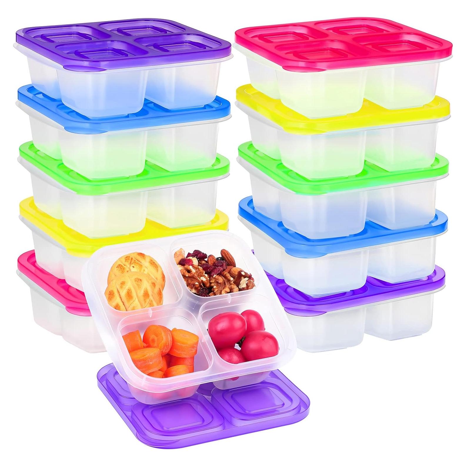 Set 10 Contenedores Ruisita 4 Compartimentos Reciclables