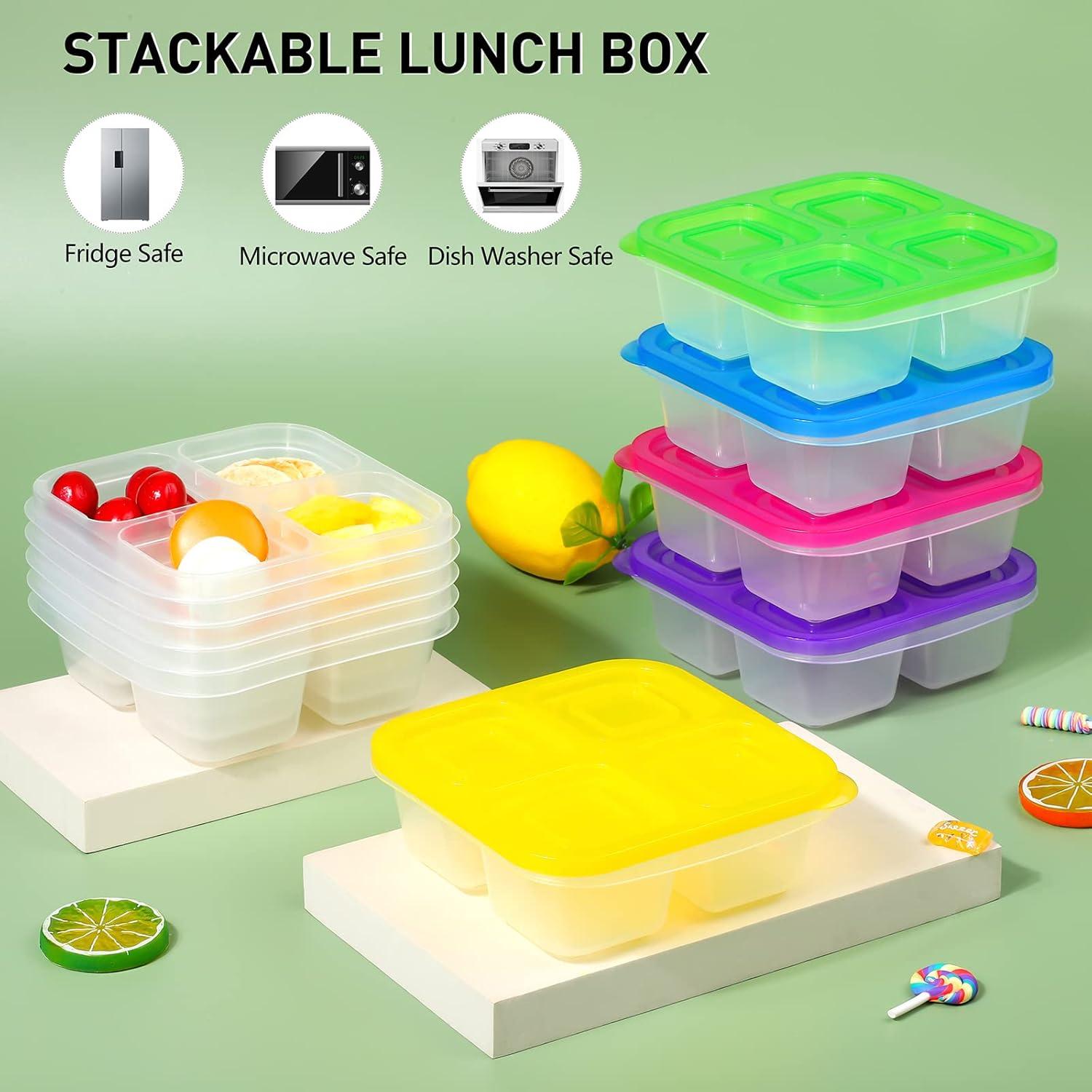 Set 10 Contenedores Ruisita 4 Compartimentos Reciclables