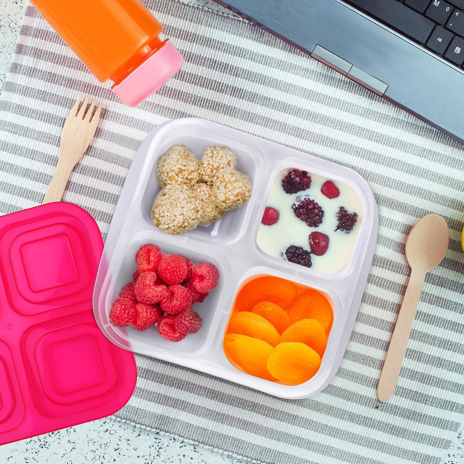 Set 10 Contenedores Ruisita 4 Compartimentos Reciclables