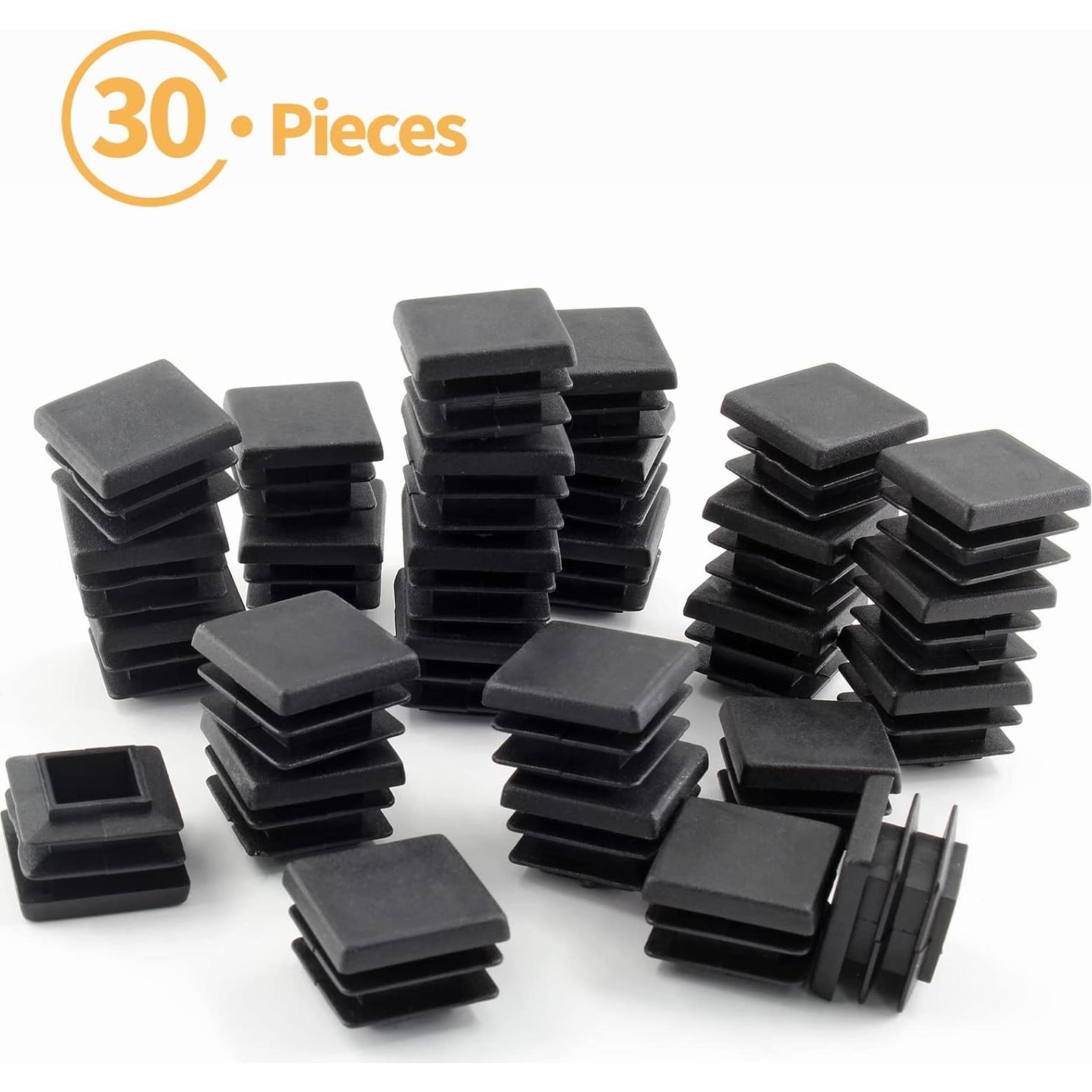 30 Tapones Plásticos Cuadrados Uenhoy 25.4 mm Impermeables