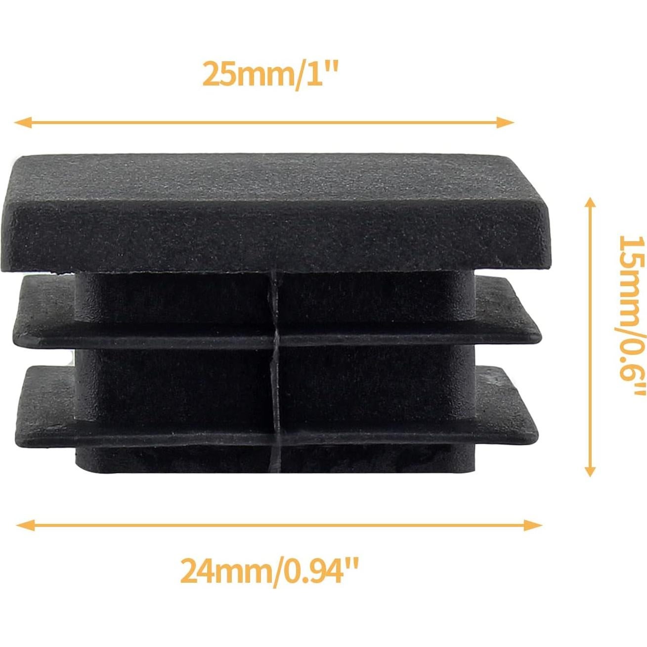 30 Tapones Plásticos Cuadrados Uenhoy 25.4 mm Impermeables