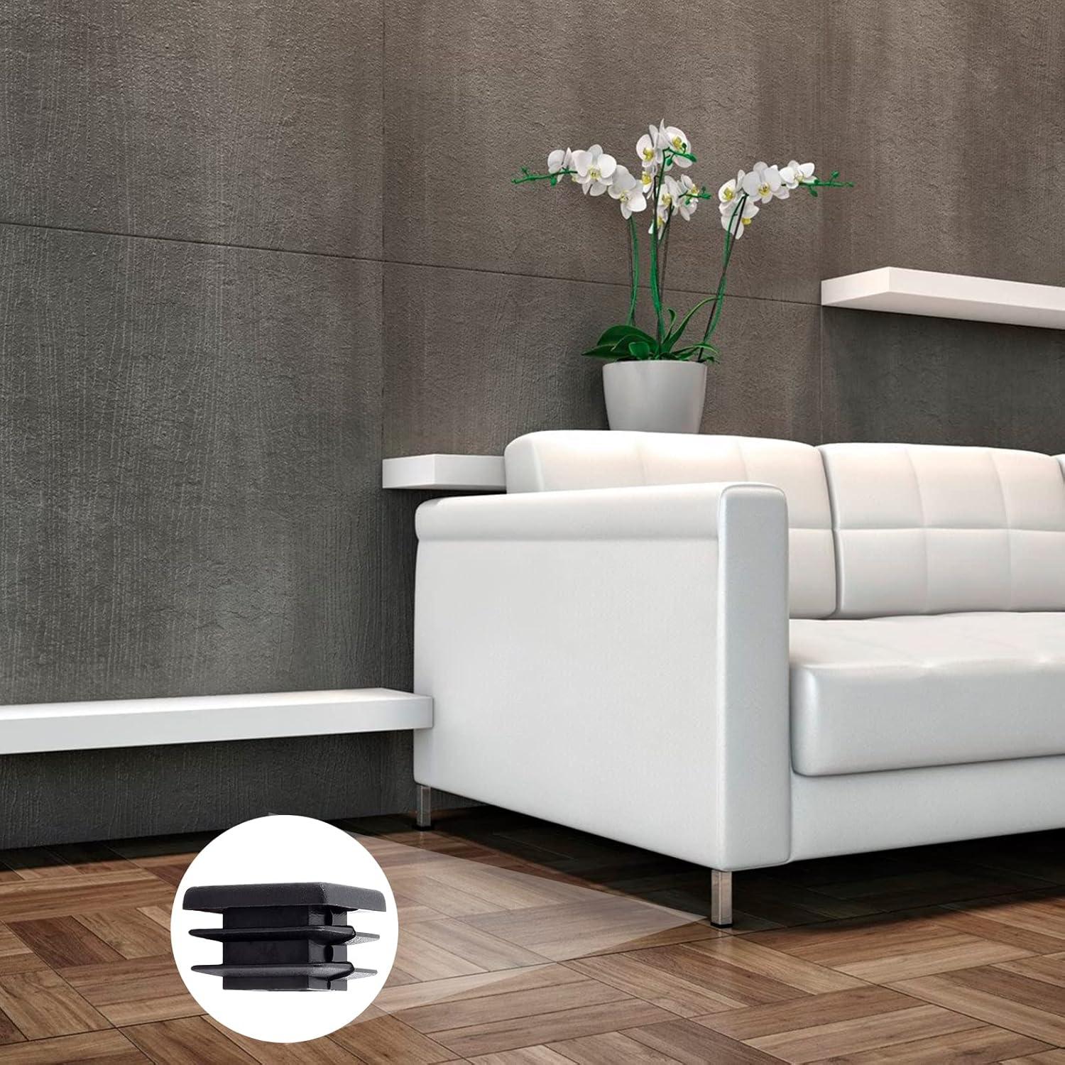 30 Tapones Plásticos Cuadrados Uenhoy 25.4 mm Impermeables