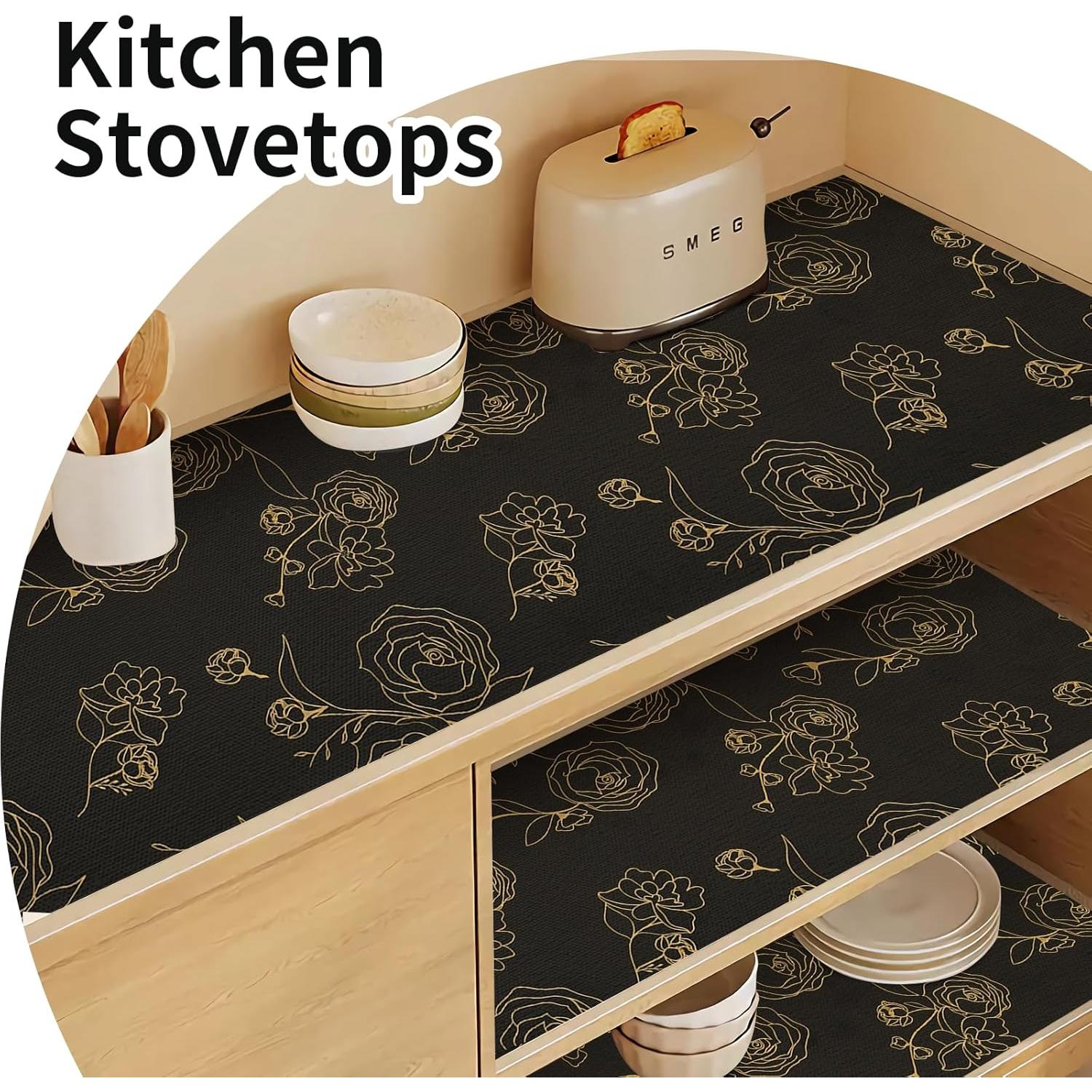 Forro de Cajón Antideslizante Cismmy 30.48cm x 600cm Floral