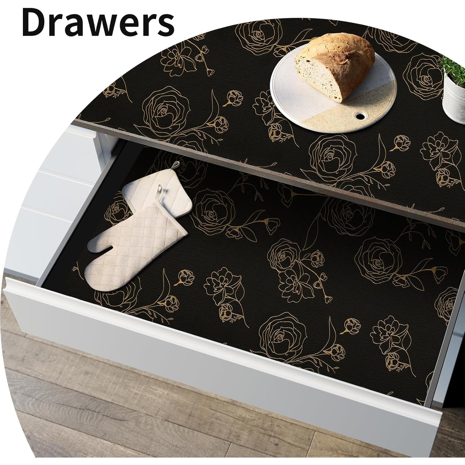 Forro de Cajón Antideslizante Cismmy 30.48cm x 600cm Floral