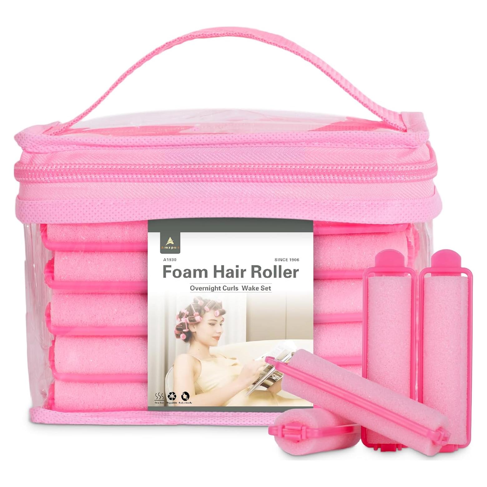 60 Rulos de Espuma Amzpus para Cabello - Suaves y Duraderos