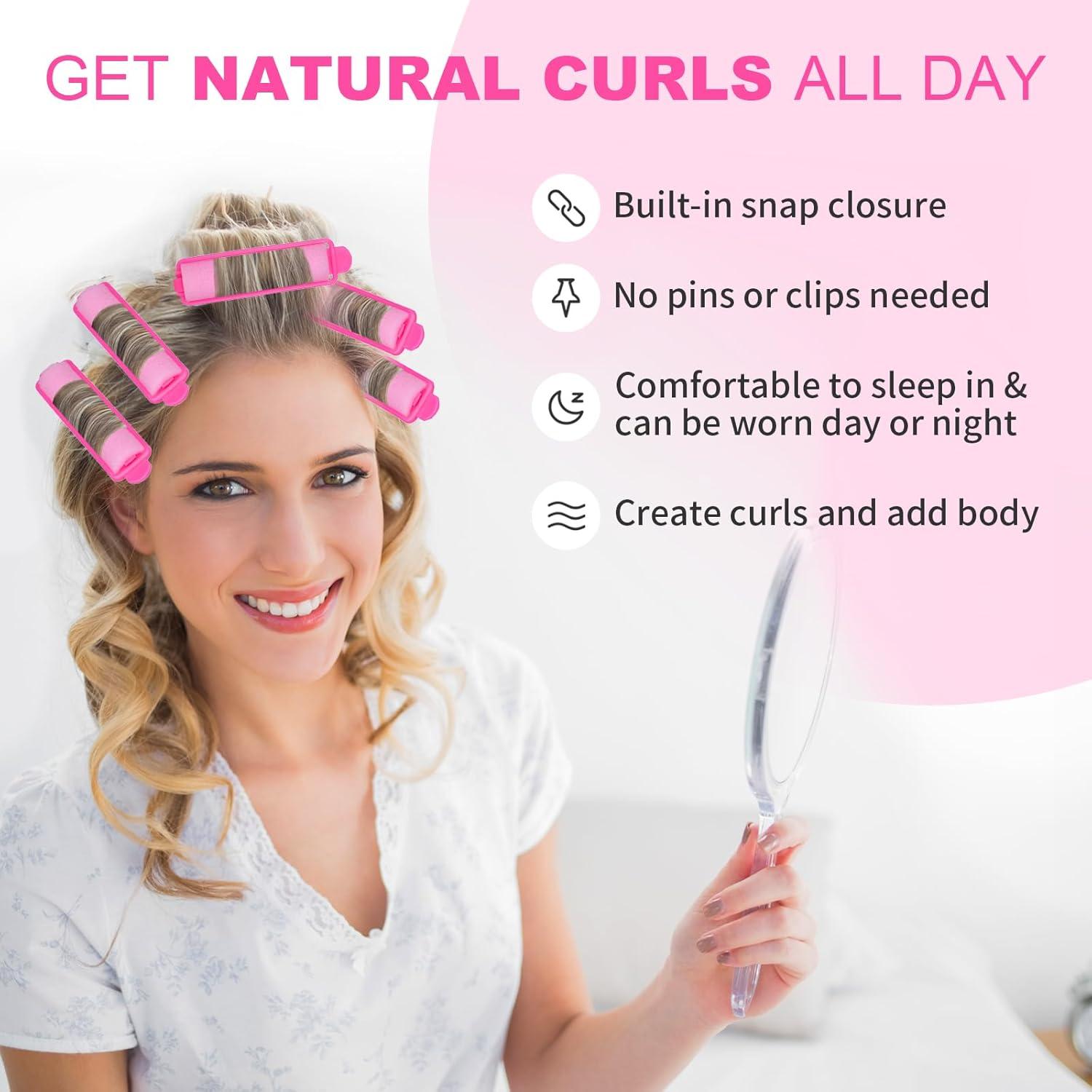 60 Rulos de Espuma Amzpus para Cabello - Suaves y Duraderos