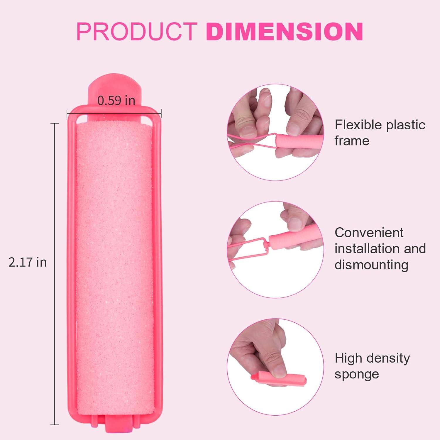 60 Rulos de Espuma Amzpus para Cabello - Suaves y Duraderos