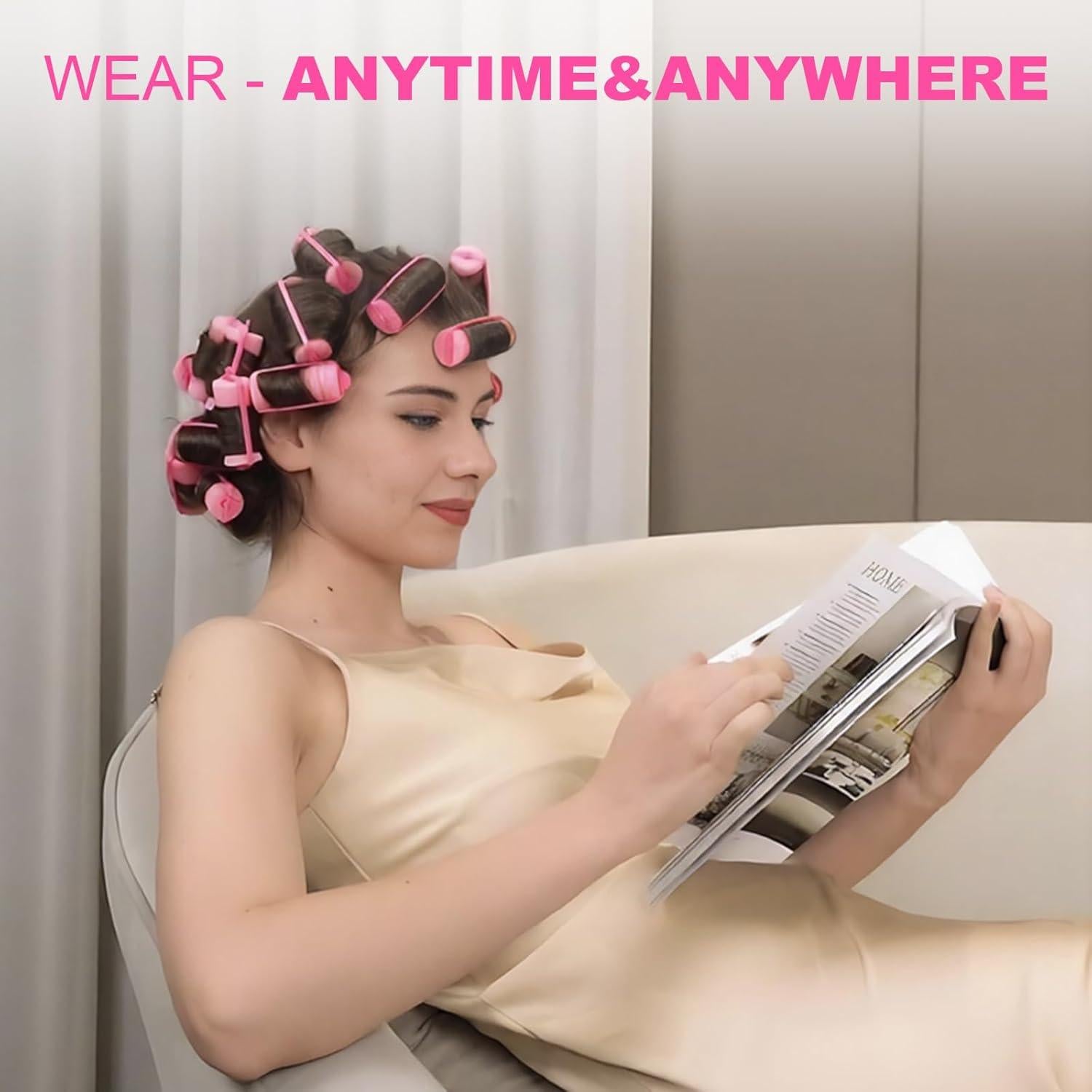 60 Rulos de Espuma Amzpus para Cabello - Suaves y Duraderos