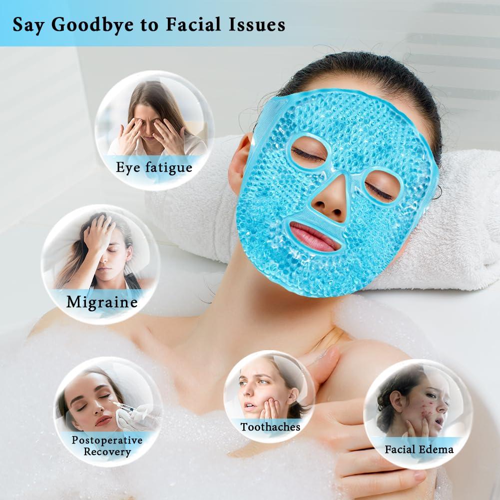 Set de Cuidado Facial: Máscara de Gel y Fundas de Silicona