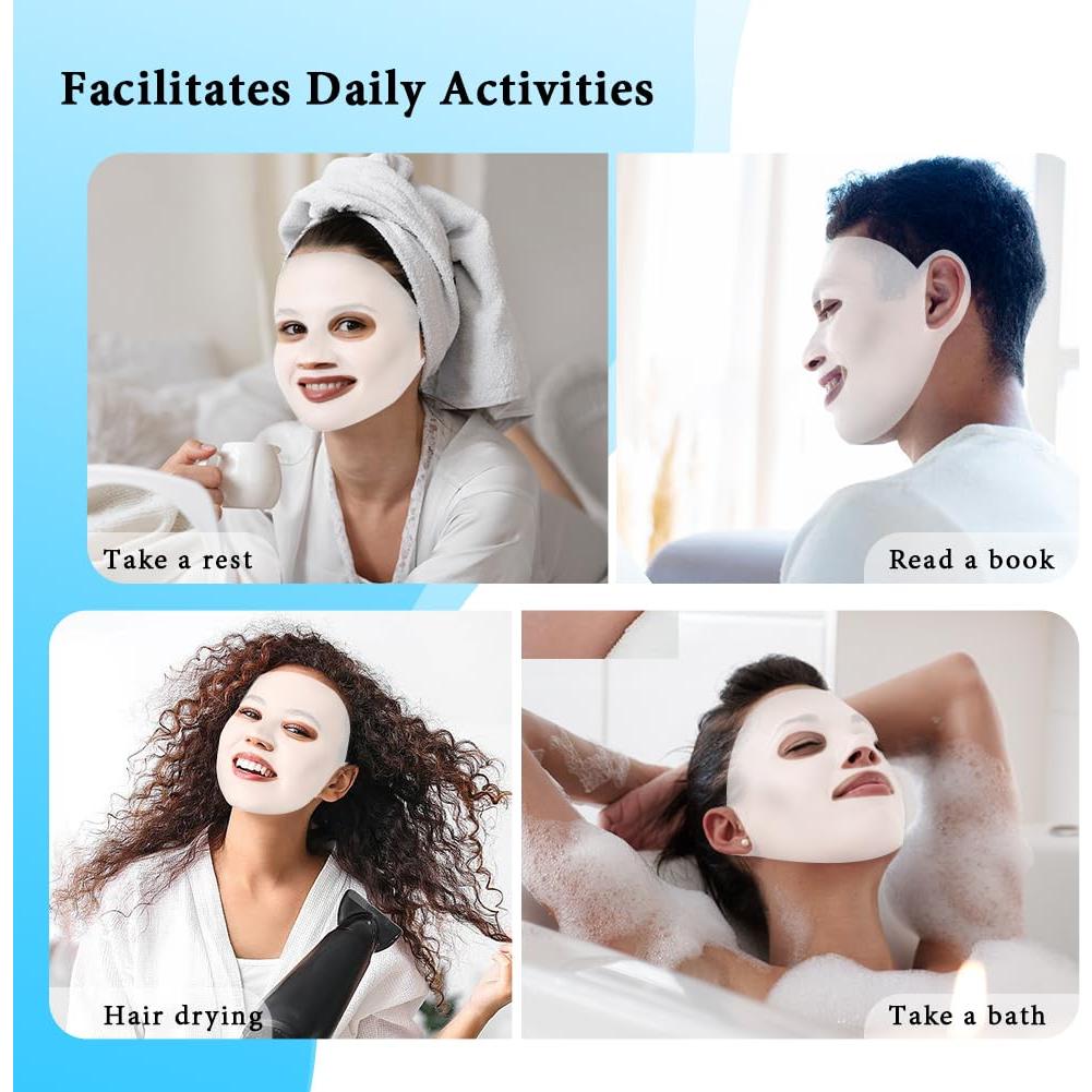 Set de Cuidado Facial: Máscara de Gel y Fundas de Silicona