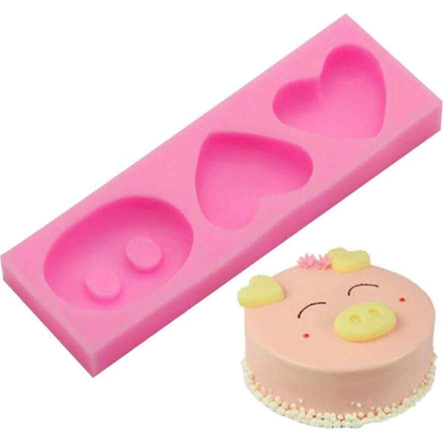 Molde de Silicona Cestony Orejas de Cerdo para Pasteles y Jabón