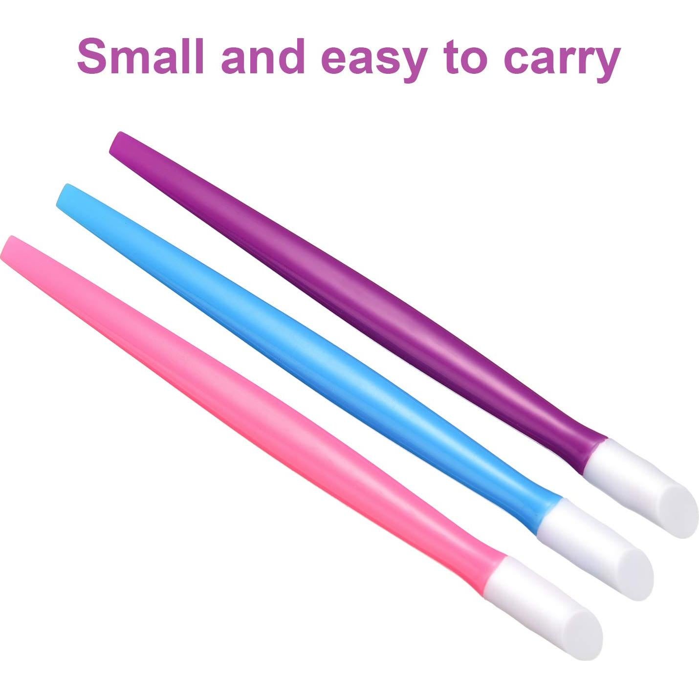 30 Piezas Empujadores de Cutículas BBTO de Goma y Plástico