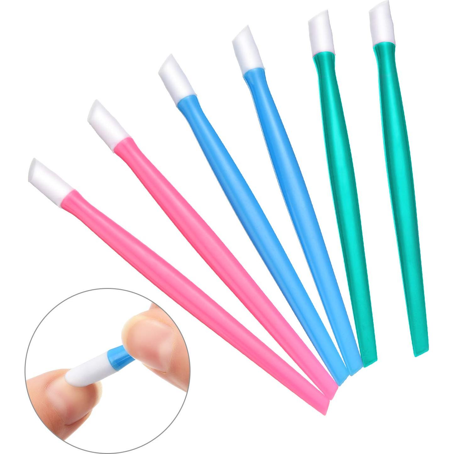 30 Piezas Empujadores de Cutículas BBTO de Goma y Plástico