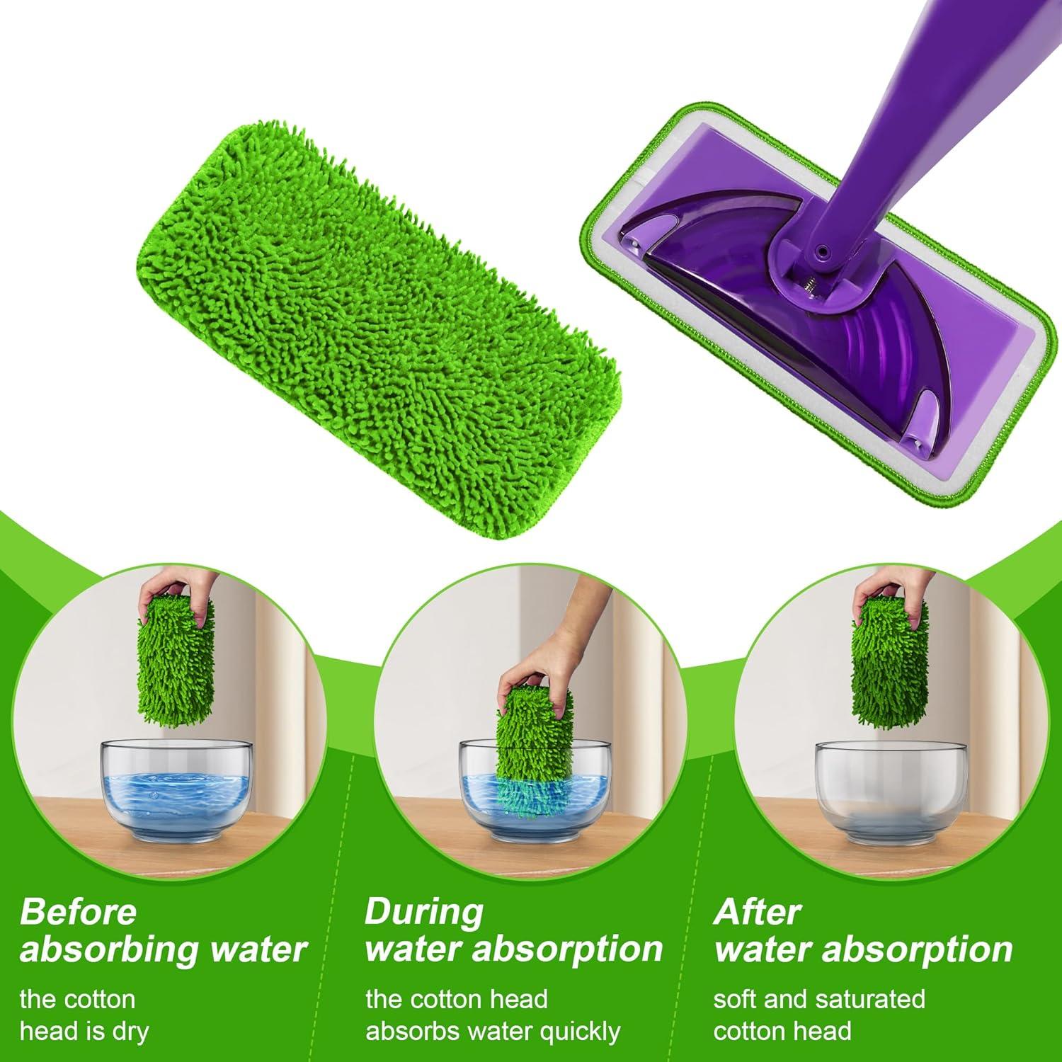 Paños de Mopa Reutilizables Aifacay para Swiffer Wet Jet - 6 Piezas