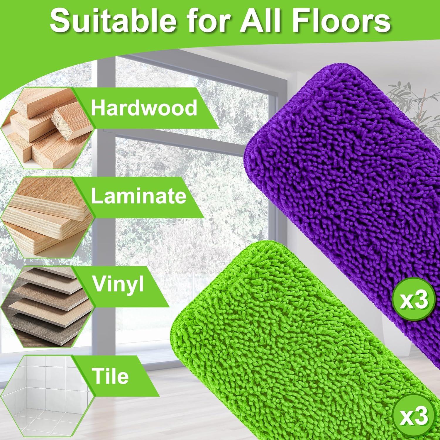 Paños de Mopa Reutilizables Aifacay para Swiffer Wet Jet - 6 Piezas