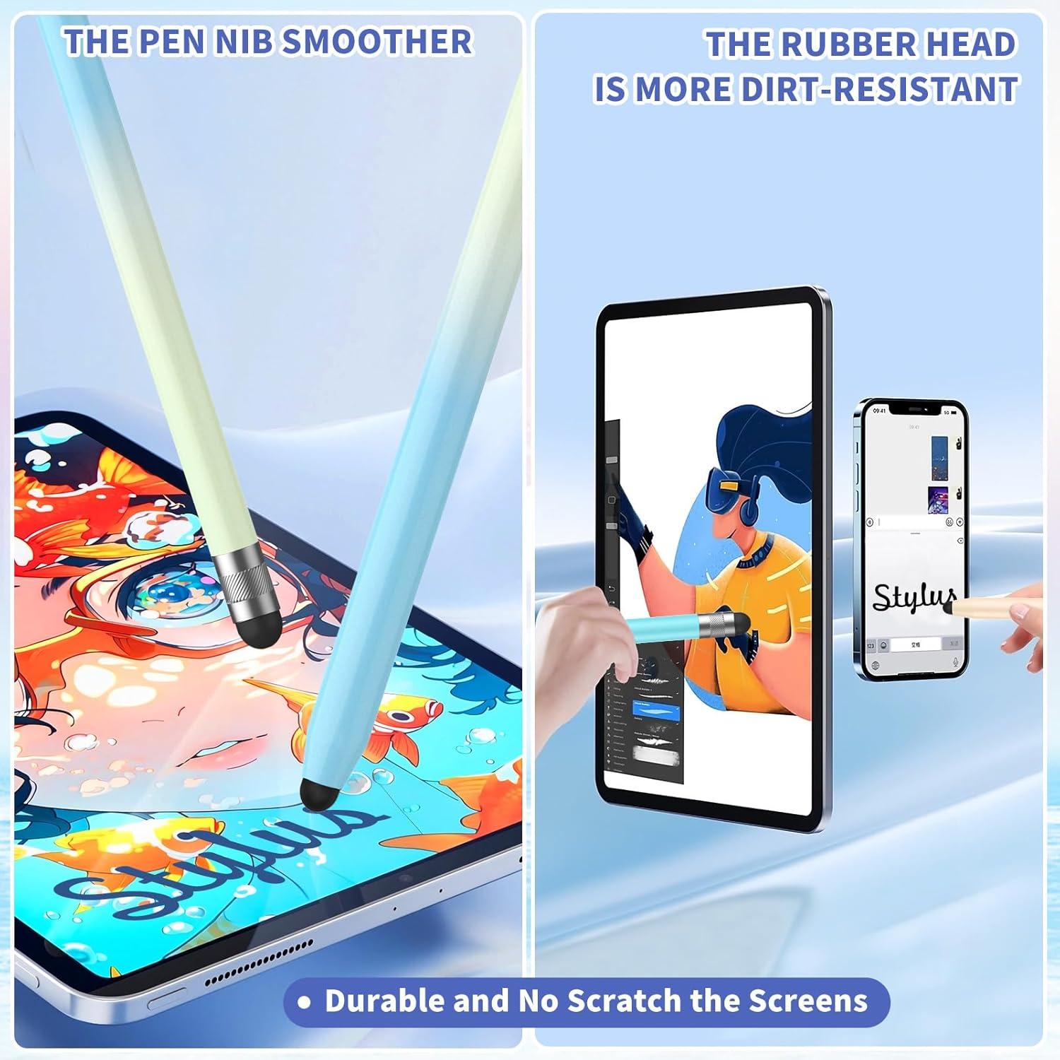 6 Piezas Pluma Estilográfica Táctil YUDIANMIE Doble Punta