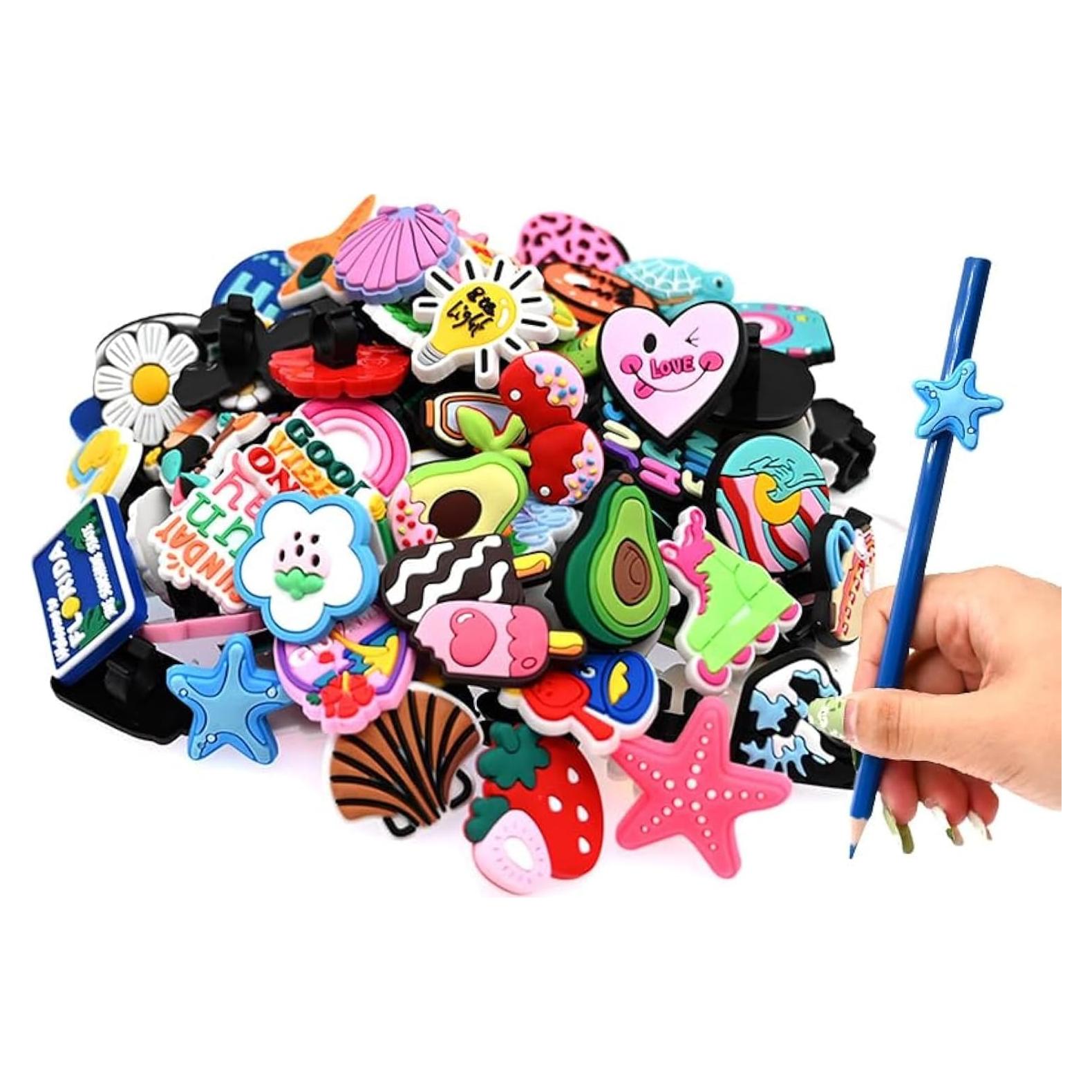 Adornos de Verano para Lápiz XHAOYEAHX 100PCS PVC Diversos