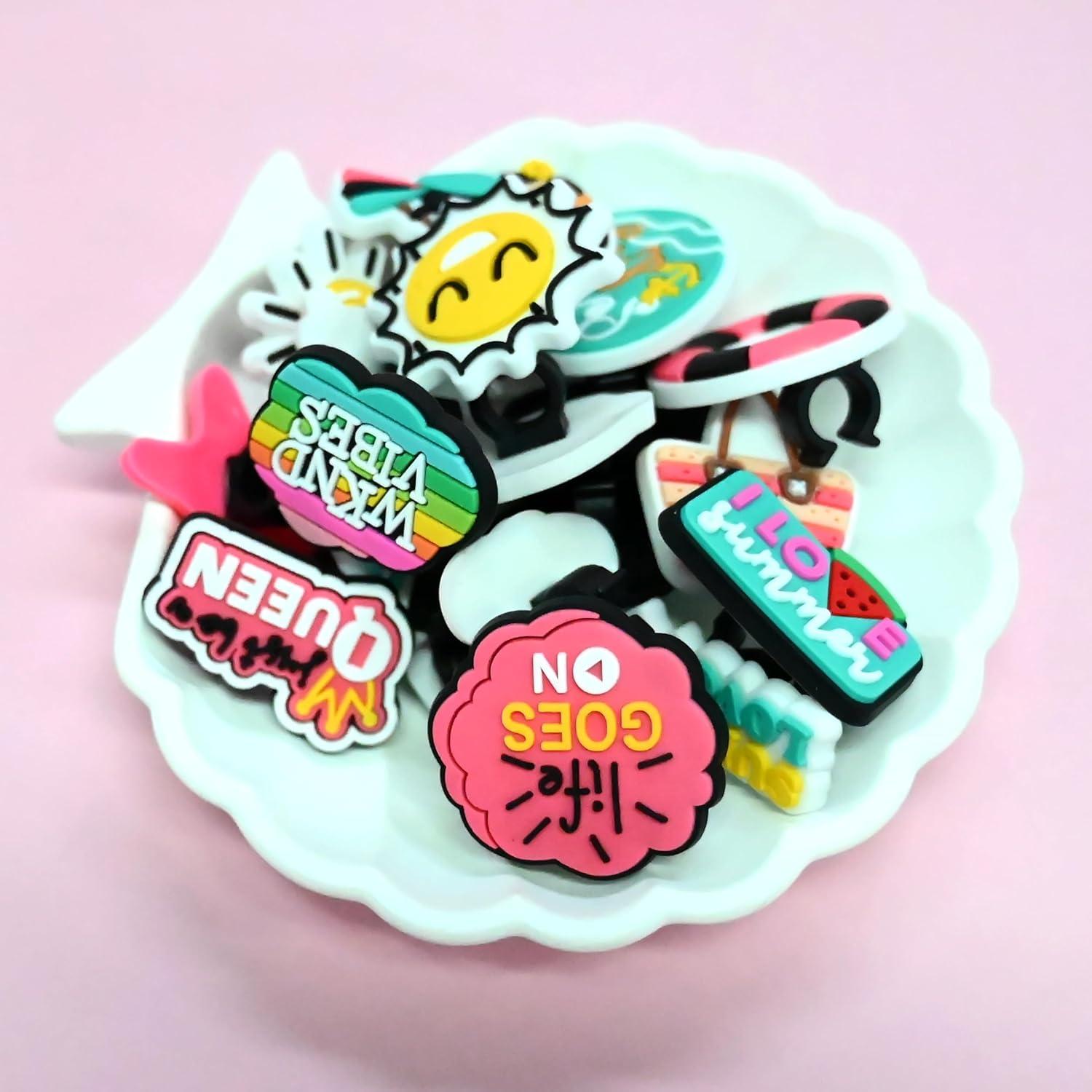 Adornos de Verano para Lápiz XHAOYEAHX 100PCS PVC Diversos