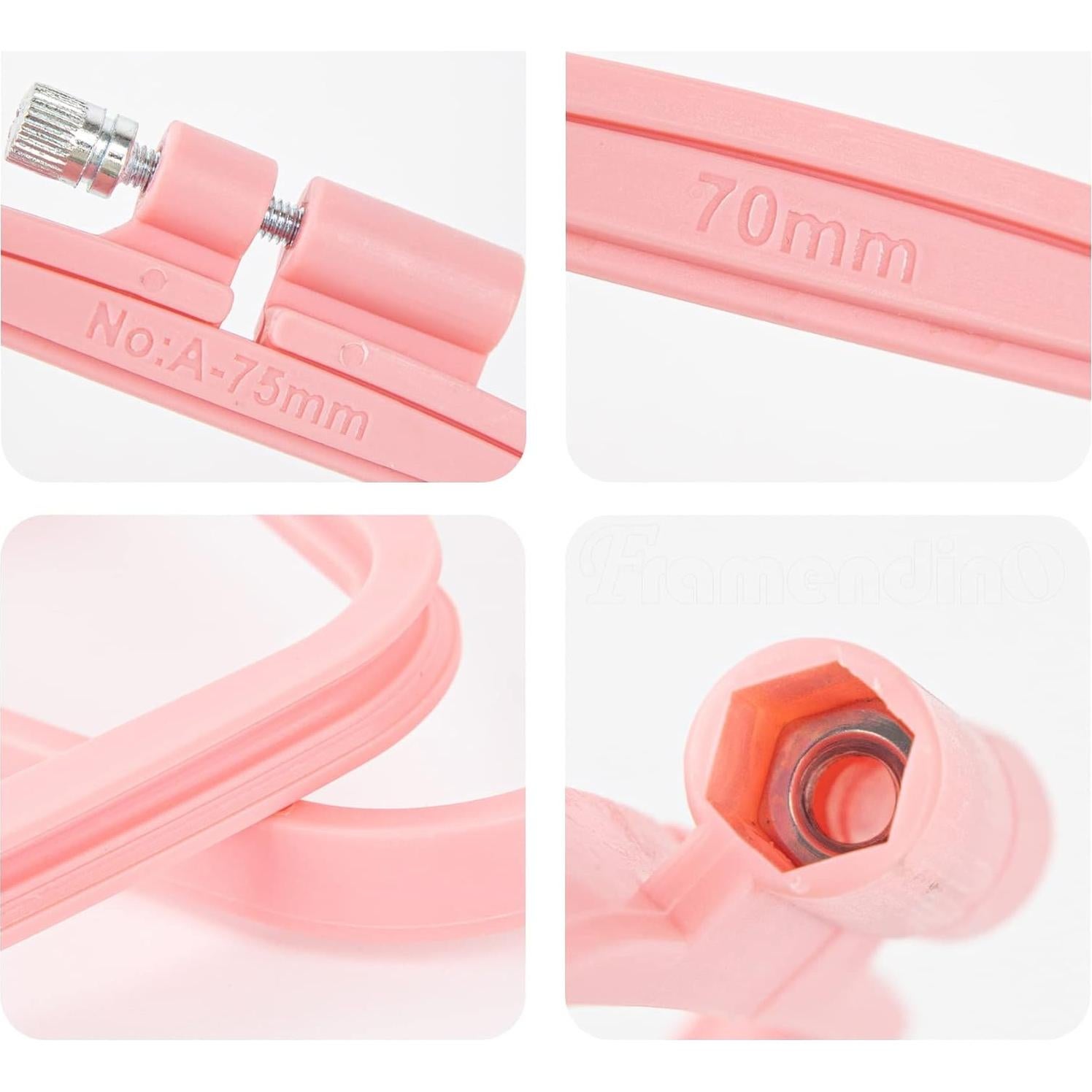 Aros de Bordado Cuadrados Framendino - Paquete de 4