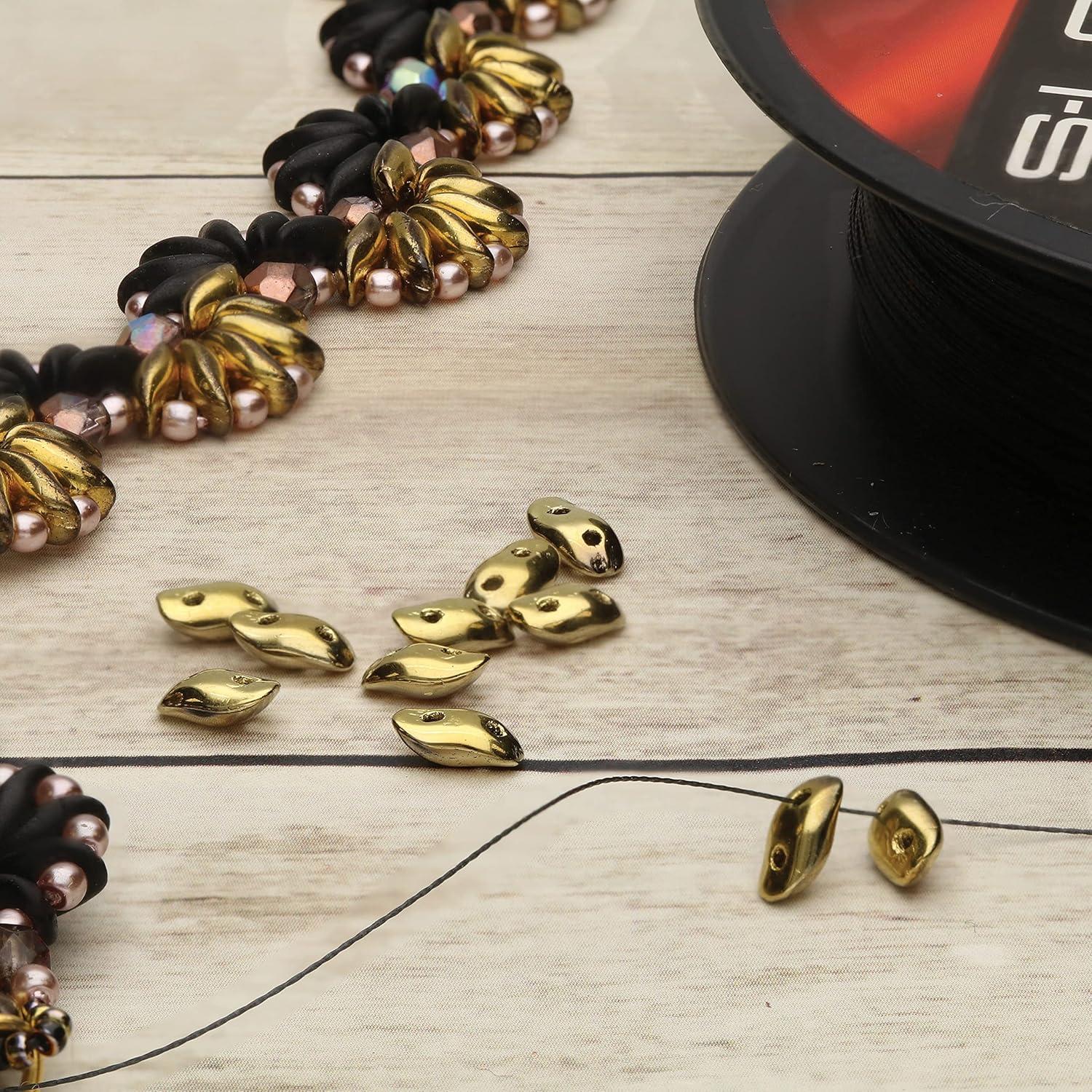 Hilo de cuentas S-Lon Fire The Beadsmith 4lb 15yds Negro