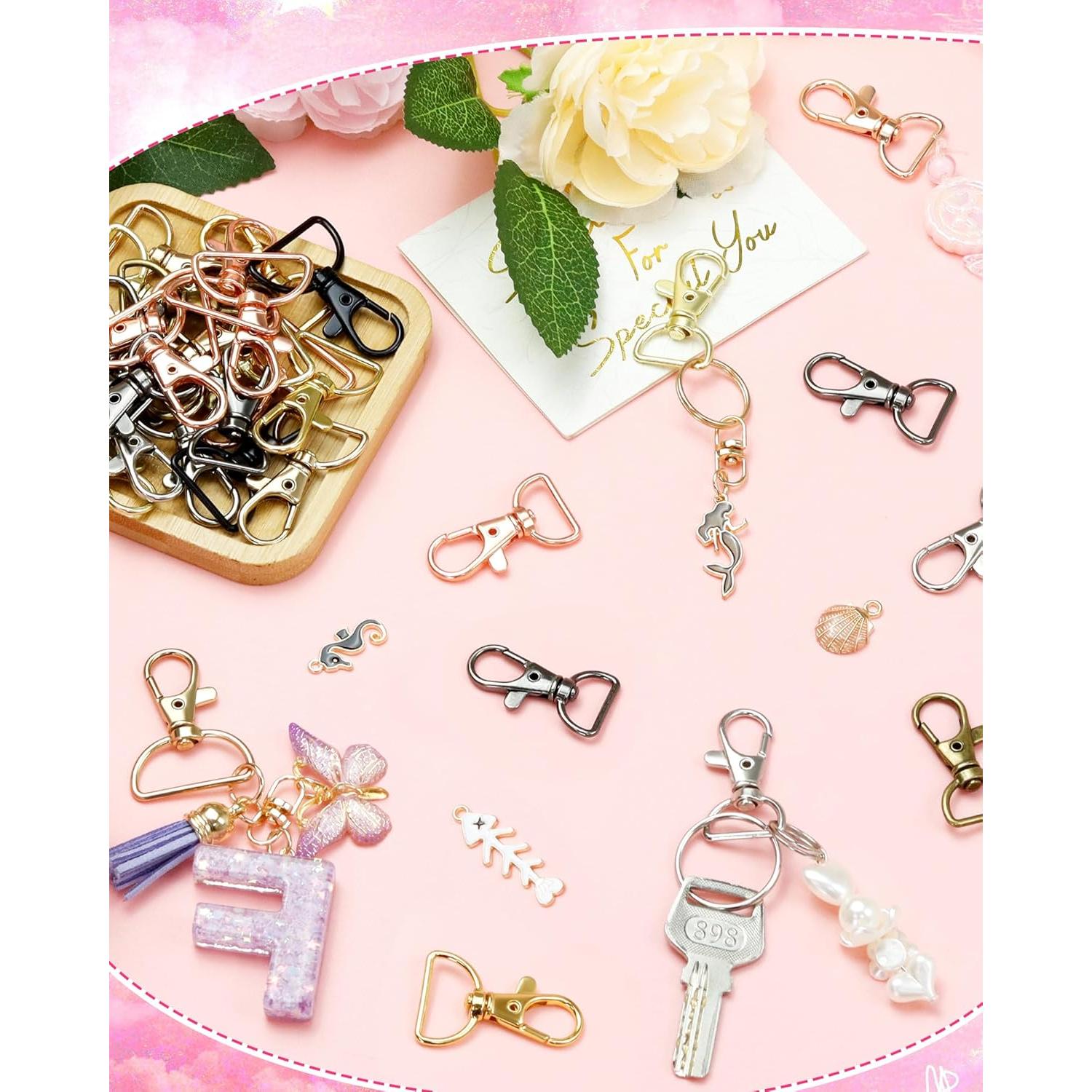 Ganchos de Cierre Giratorios FIVEIZERO 80 Pcs 15mm 8 Colores