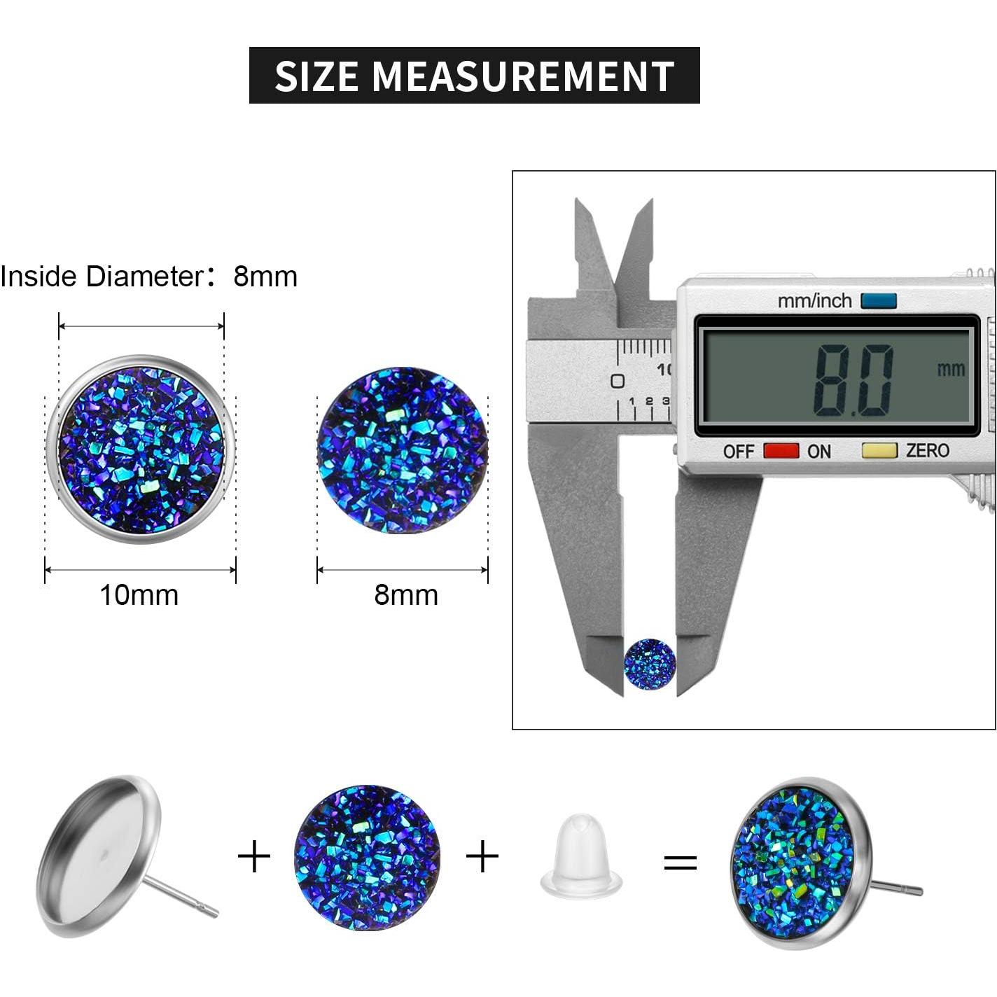 Kit de Joyería DIY Maitys 200 Pcs Cabochones Resina 8mm