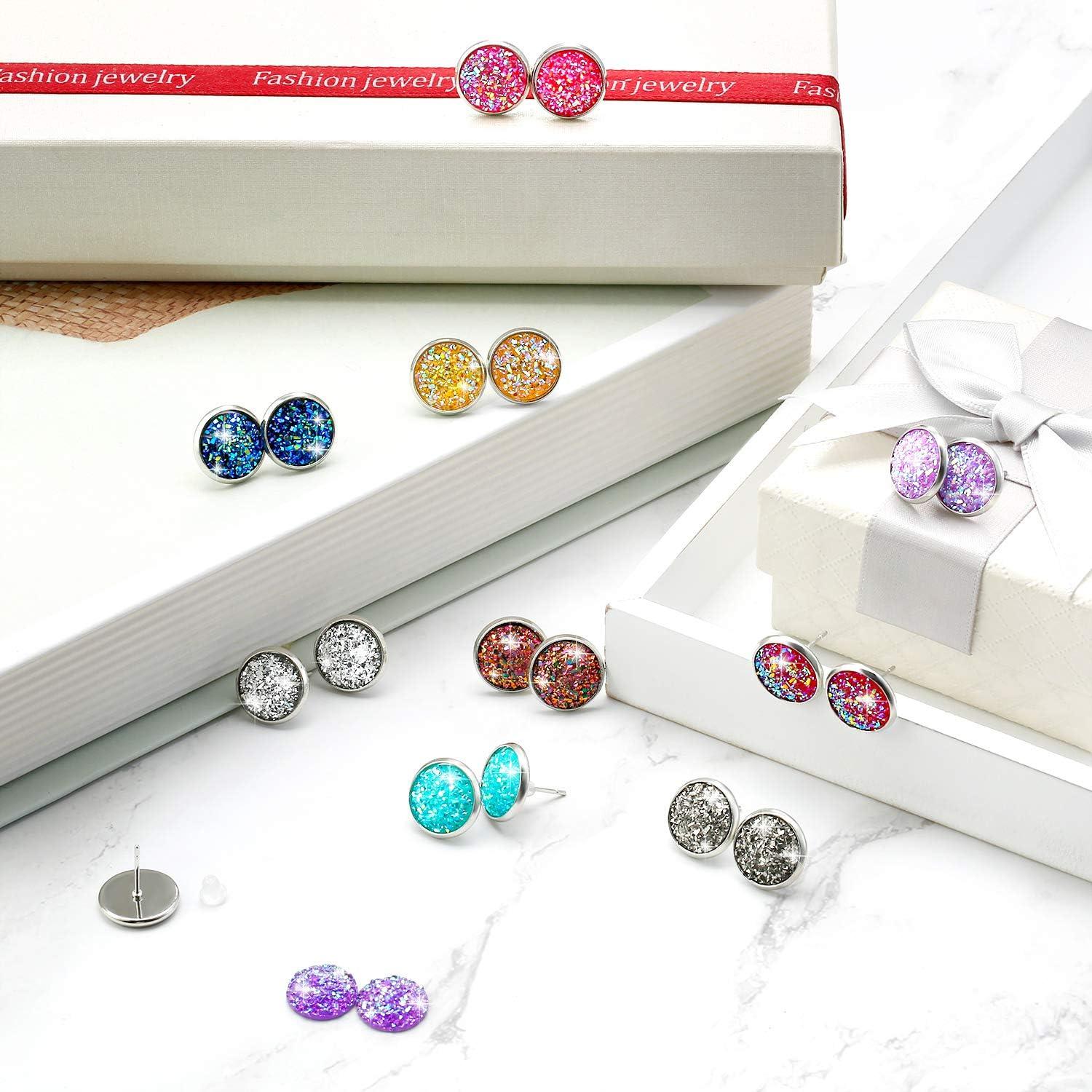 Kit de Joyería DIY Maitys 200 Pcs Cabochones Resina 8mm