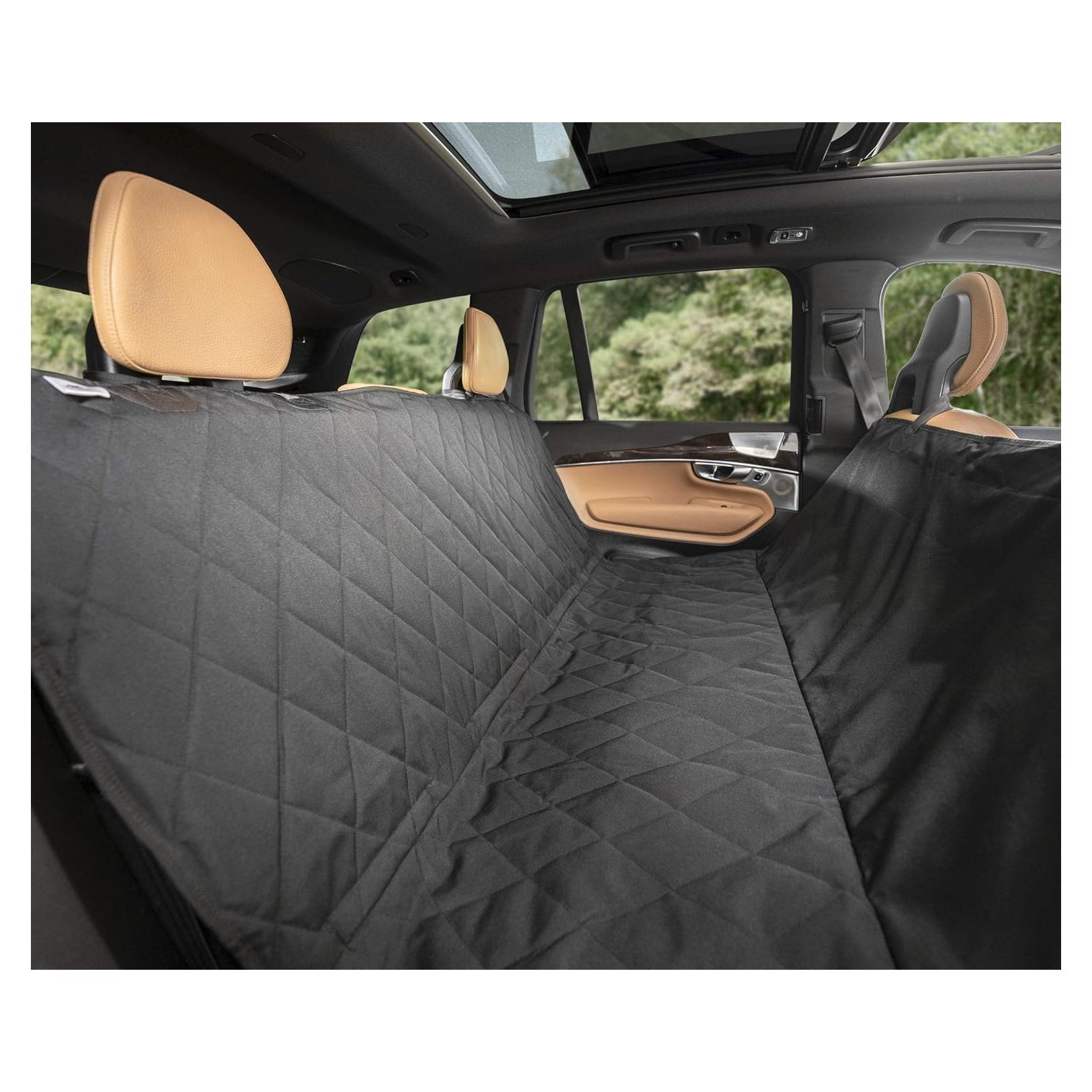 Protector de Asiento Trasero Plush Paws Pequeño Negro 127x152cm