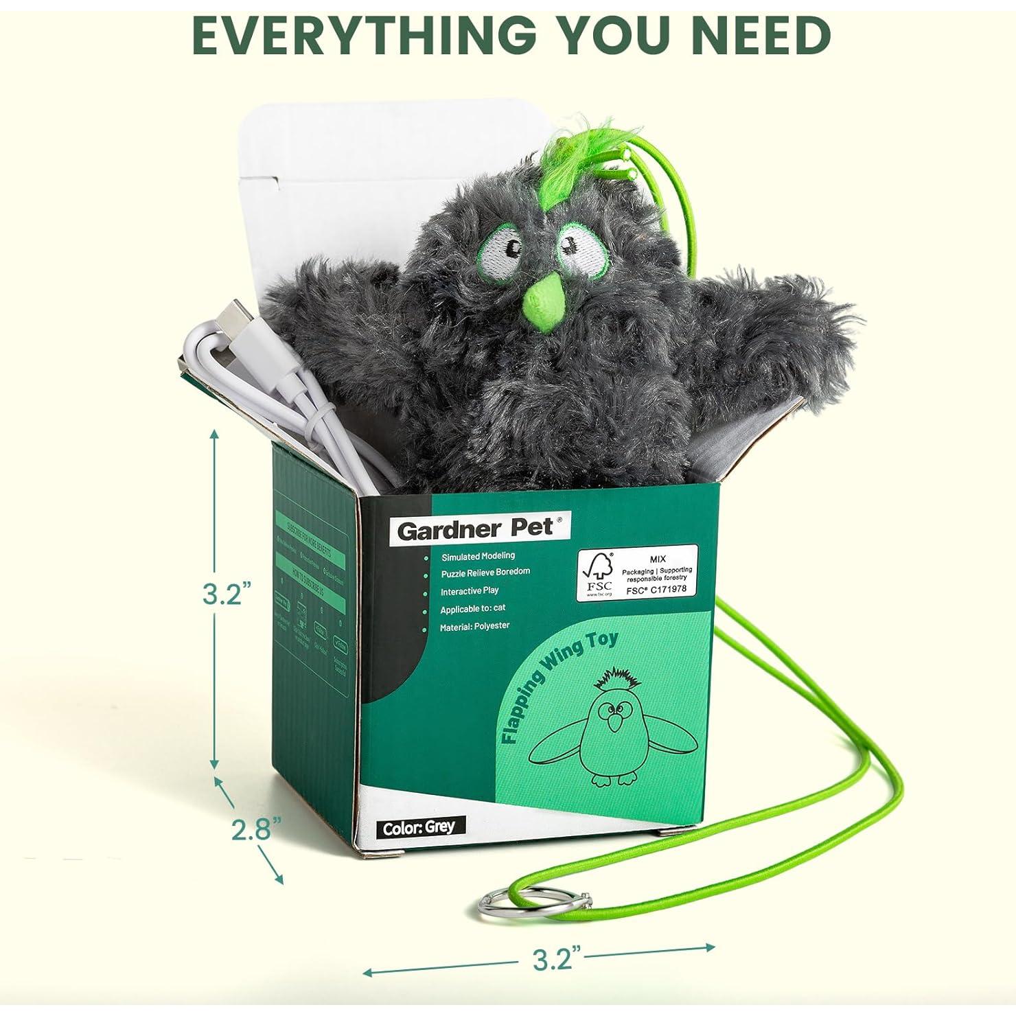 Juguete para Gatos Flappy Bird Gardner Pet - Aleteo Realista