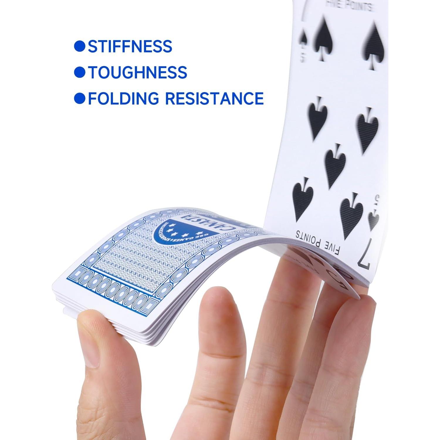 Juego de Canasta GSE - 2 Barajas Azules con Reglas