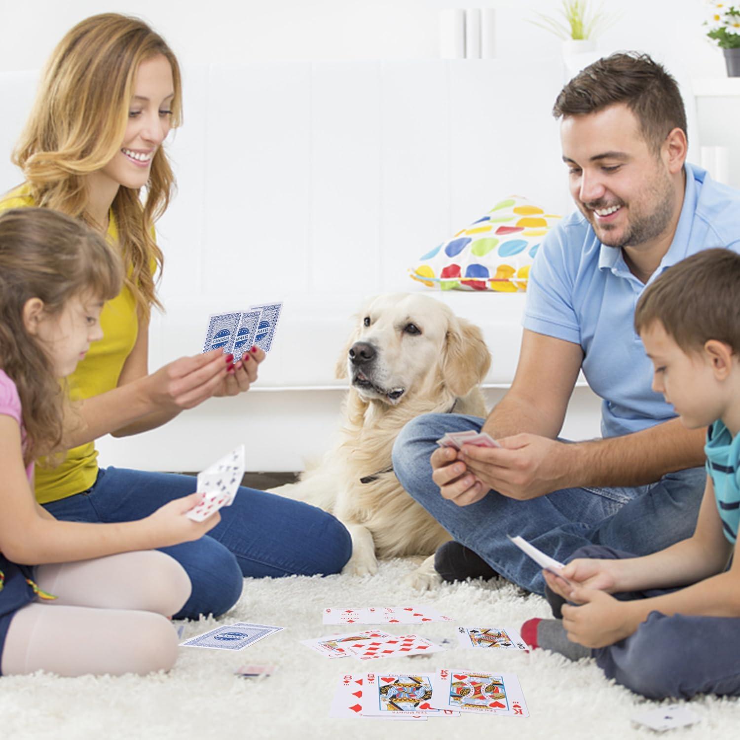 Juego de Canasta GSE - 2 Barajas Azules con Reglas