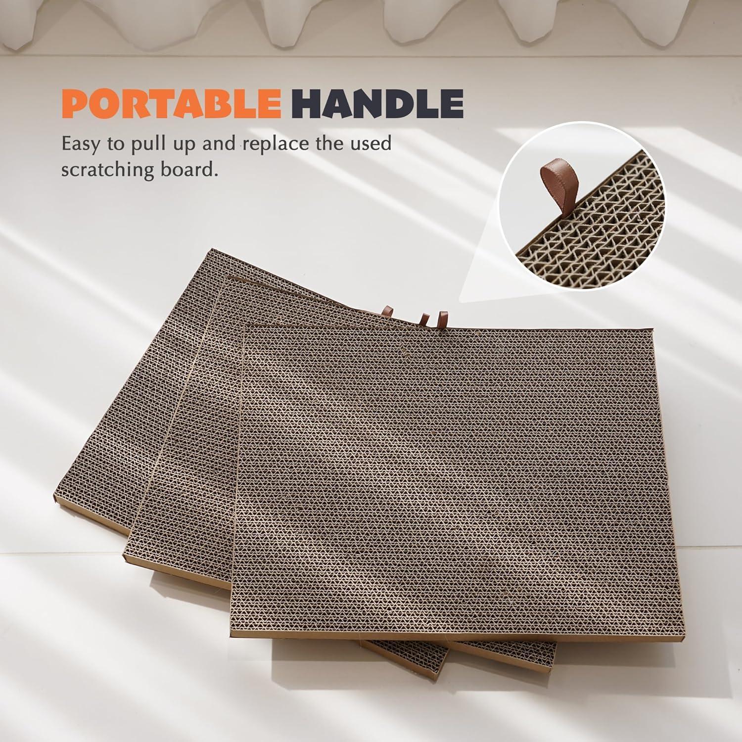 Tableros de Rascado Reemplazables PETKARAY para Gatos - Paquete de 3