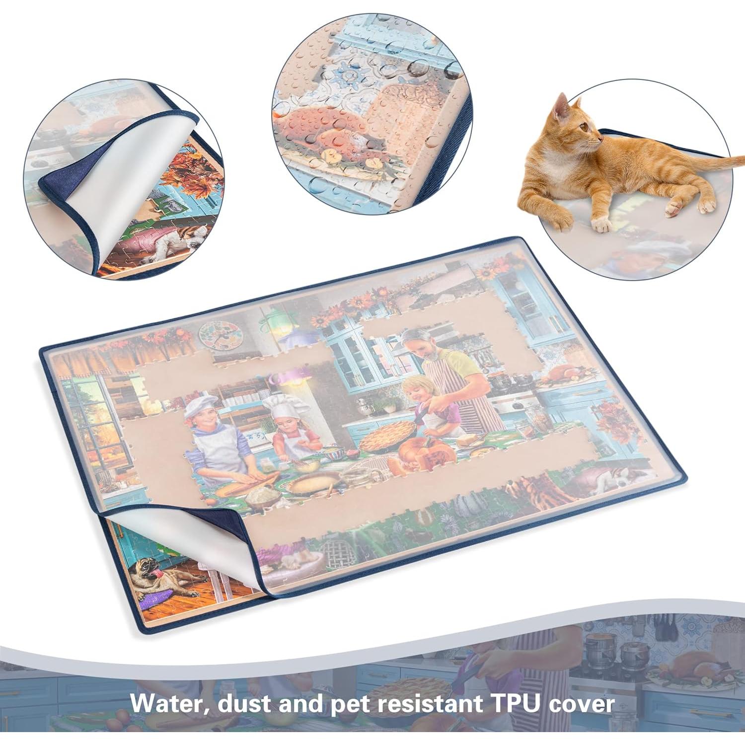 Tablero de Rompecabezas Tektalk Portátil 77.8x53 cm - Caqui