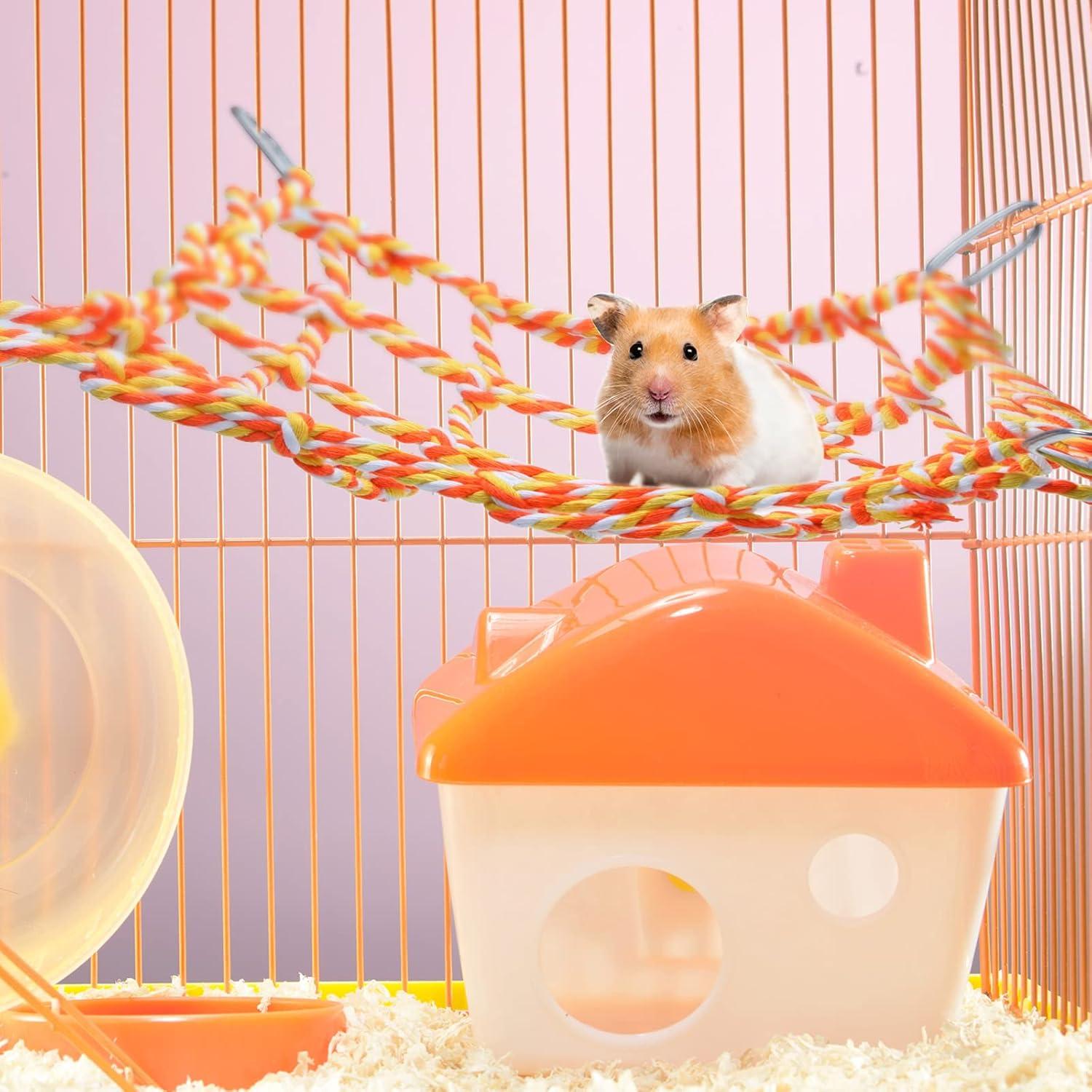 Red de Cuerda para Escalar Mascotas Weewooday 28x20cm Multicolor