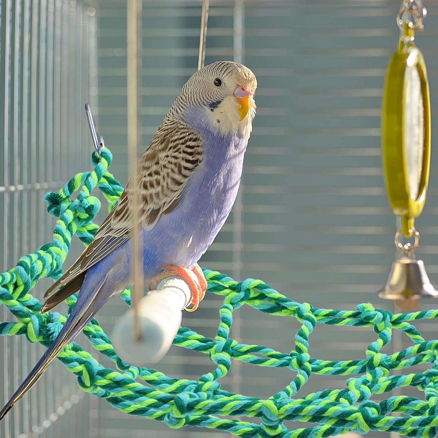 Red de Cuerda para Escalar Mascotas Weewooday 28x20cm Multicolor