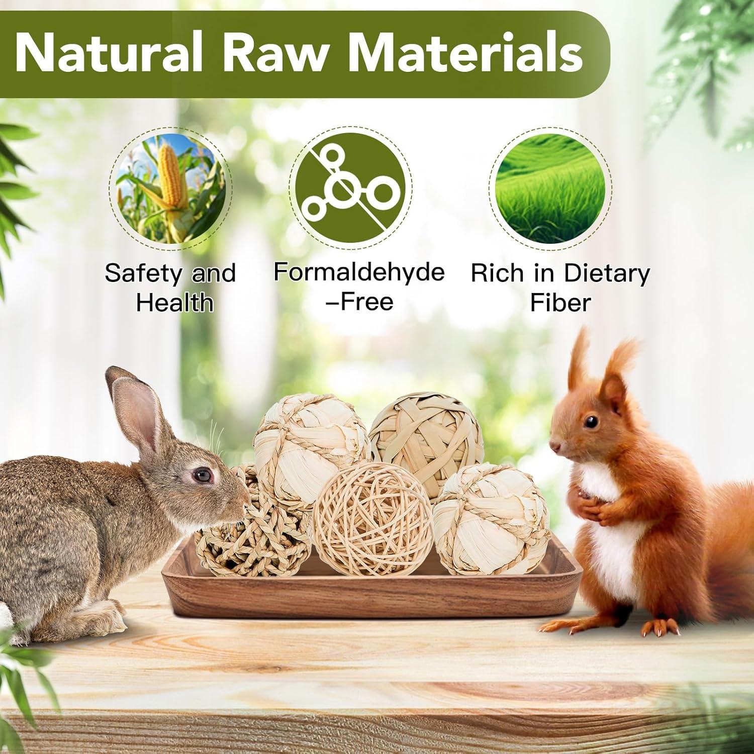 Paquete de 8 Juguetes Masticables Jorewood para Mascotas Pequeñas