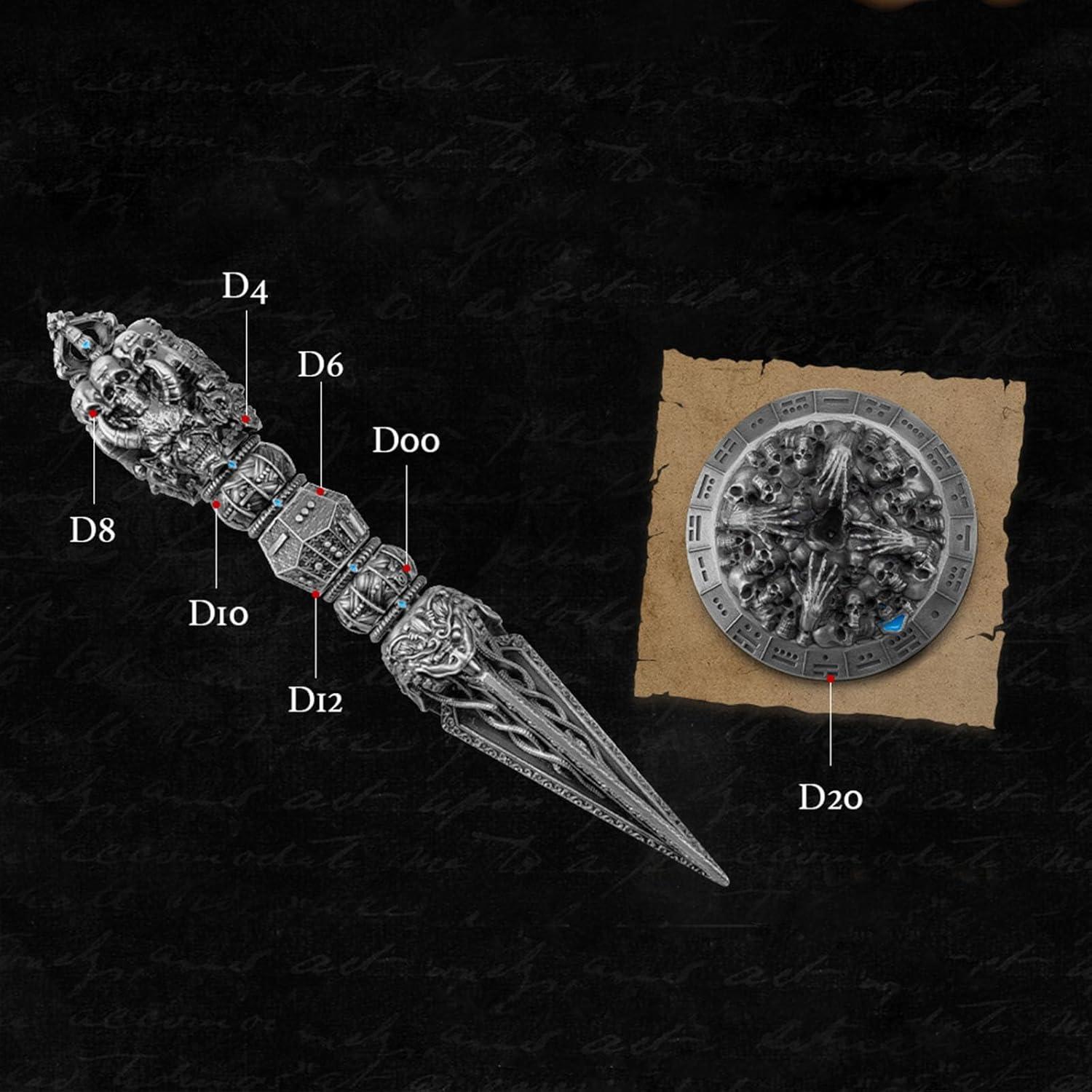 Conjunto de Dados Poliedricos Unique Dice 7 en 1 D&D