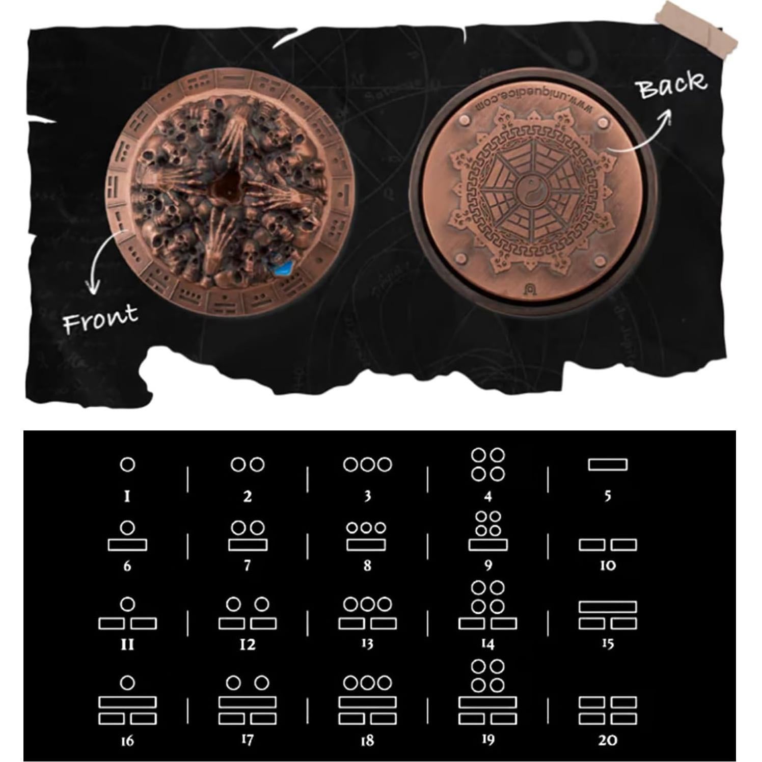 Conjunto de Dados Poliedricos Unique Dice 7 en 1 D&D