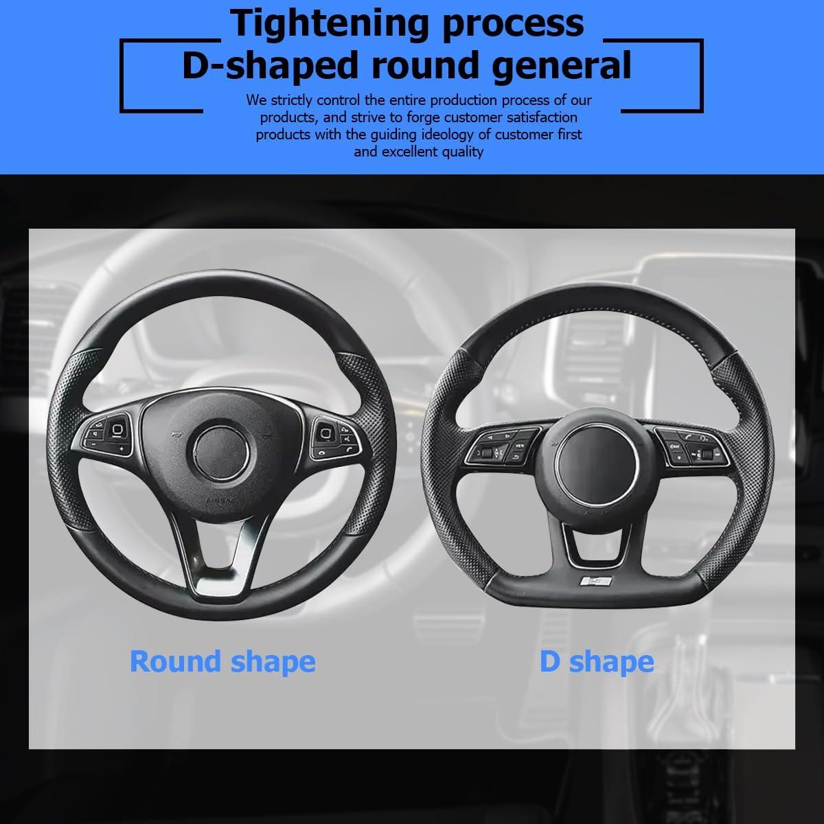 Cubierta de Volante Osilly Beige 37-38 cm Cuero Suave Brillante