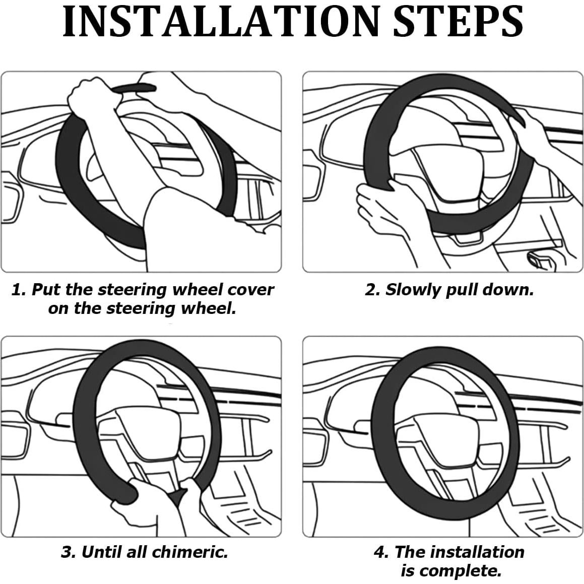 Cubierta de Volante Osilly Beige 37-38 cm Cuero Suave Brillante