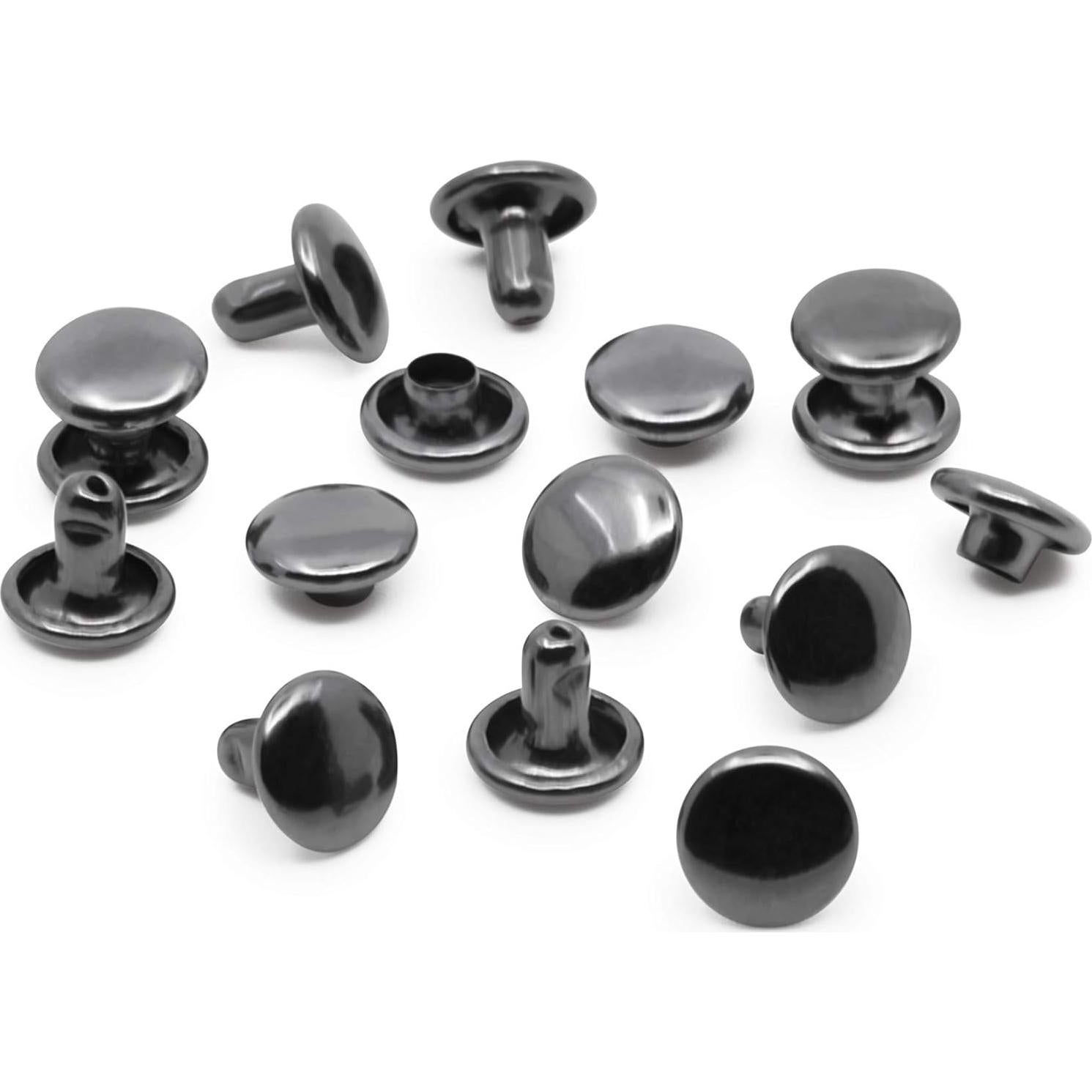Remaches Doble Tapón Gunmetal Dritz con Herramientas 136g