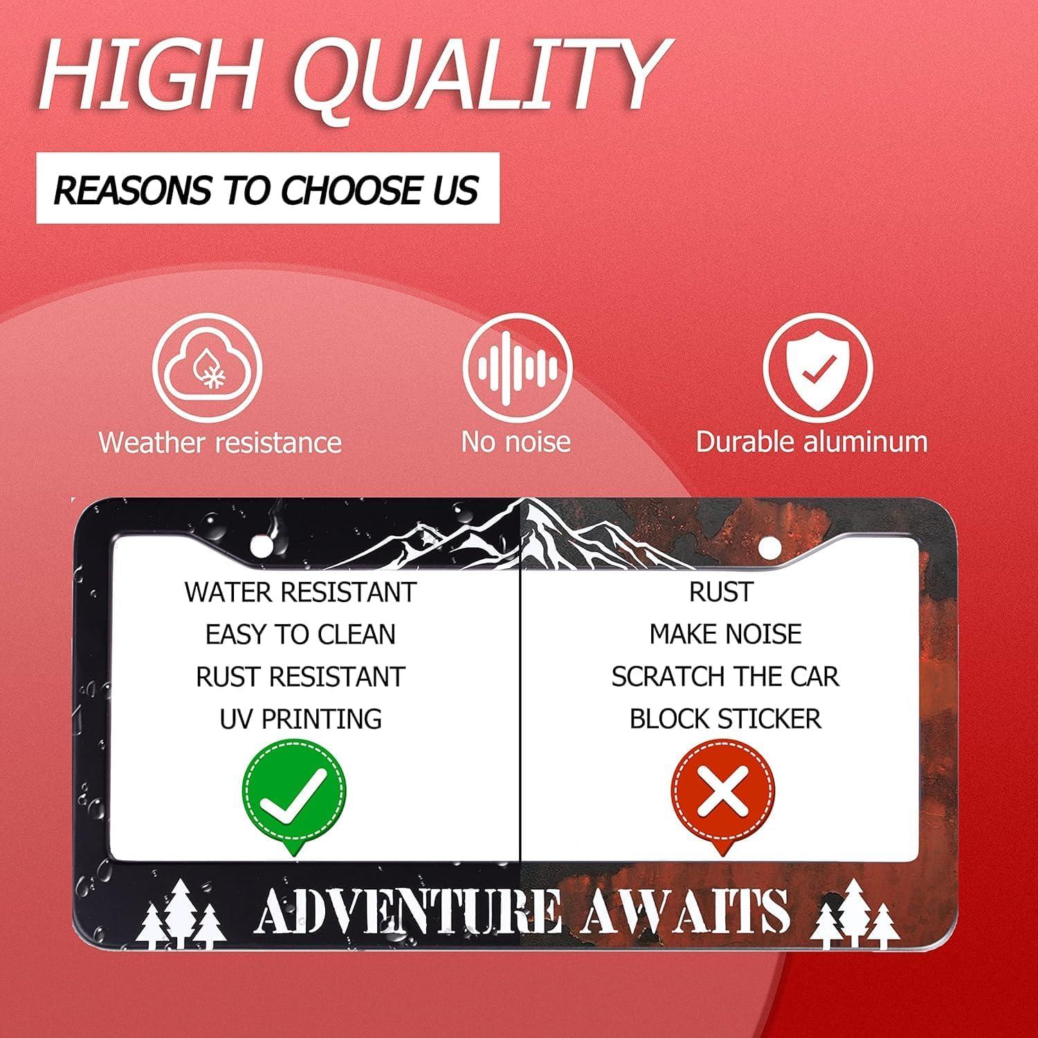 Marco de Placa de Licencia Personalizado Invincibleframe Bandera Americana 30.99 x 16 cm