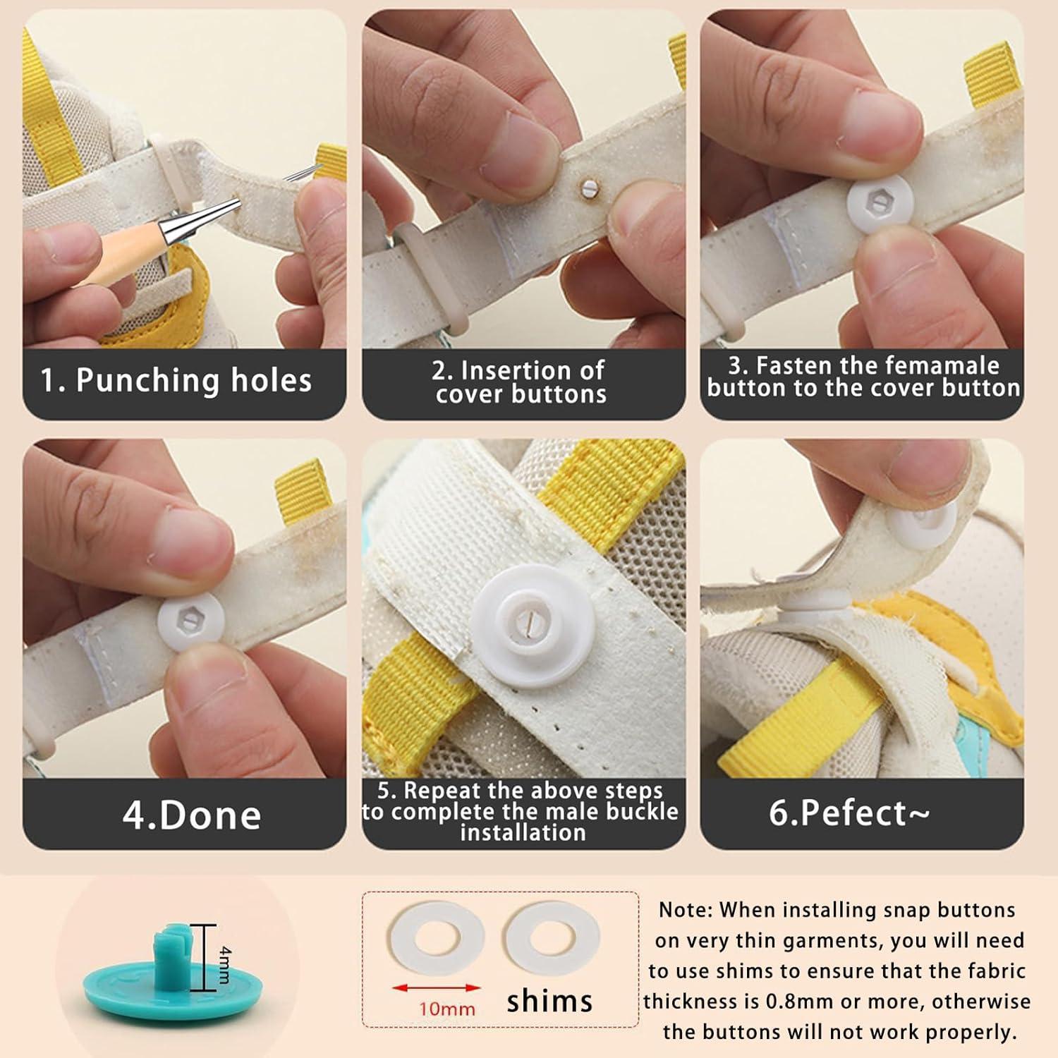 Kit de Botones de Plástico GTAAOY T5 140 Sets 14 Colores