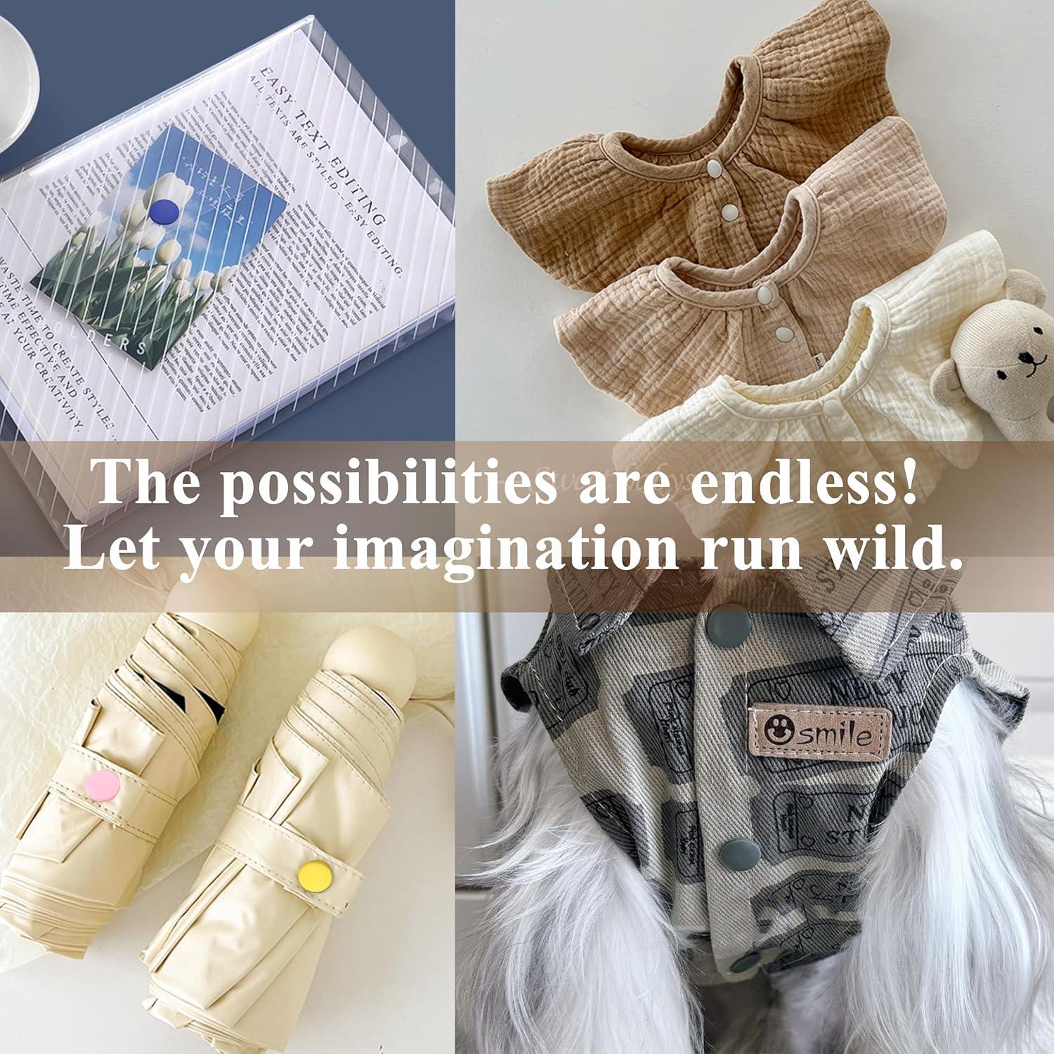 Kit de Botones de Plástico GTAAOY T5 140 Sets 14 Colores